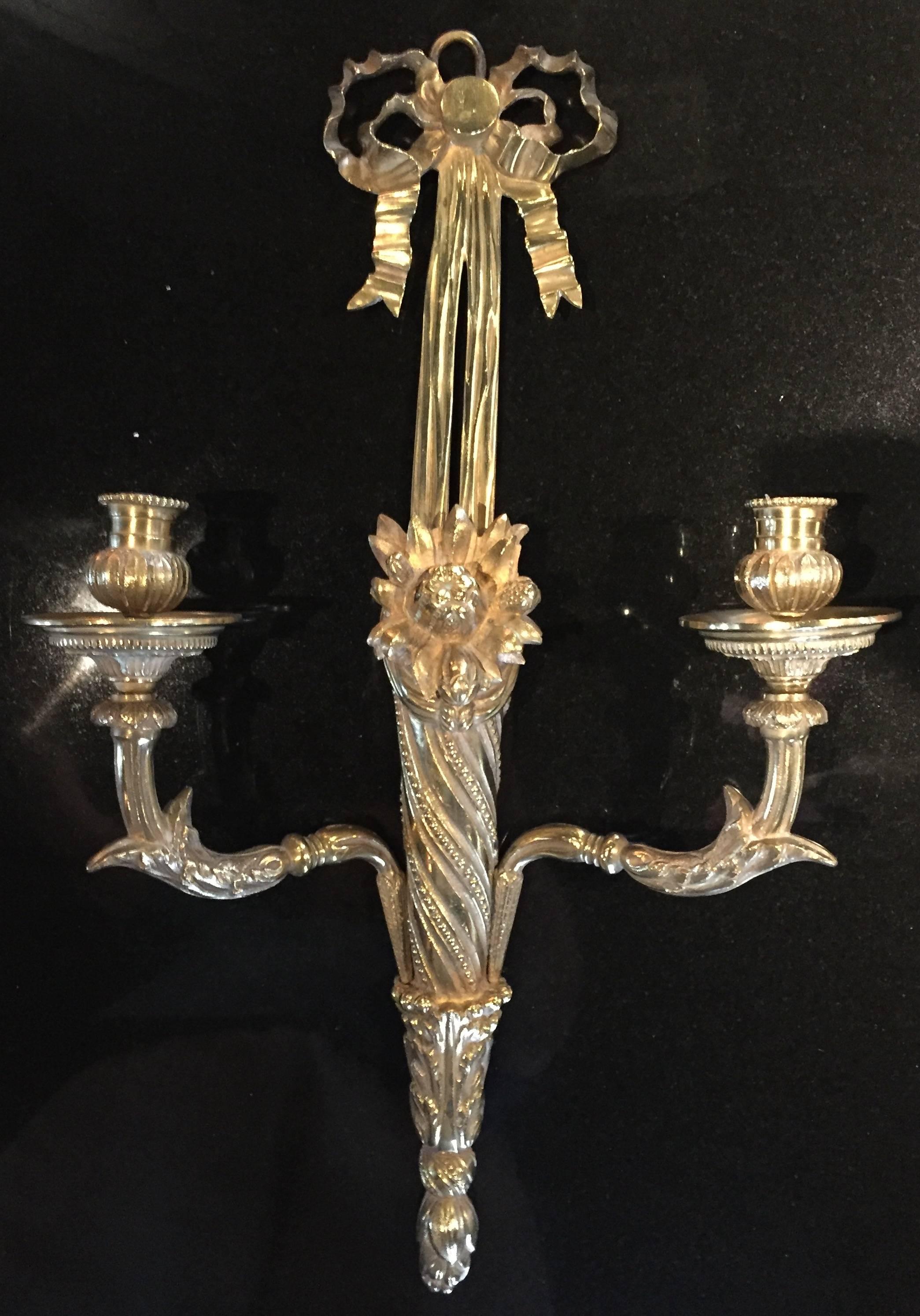 18th Century Pair of Wall Sconces, Louis XVI For Sale
