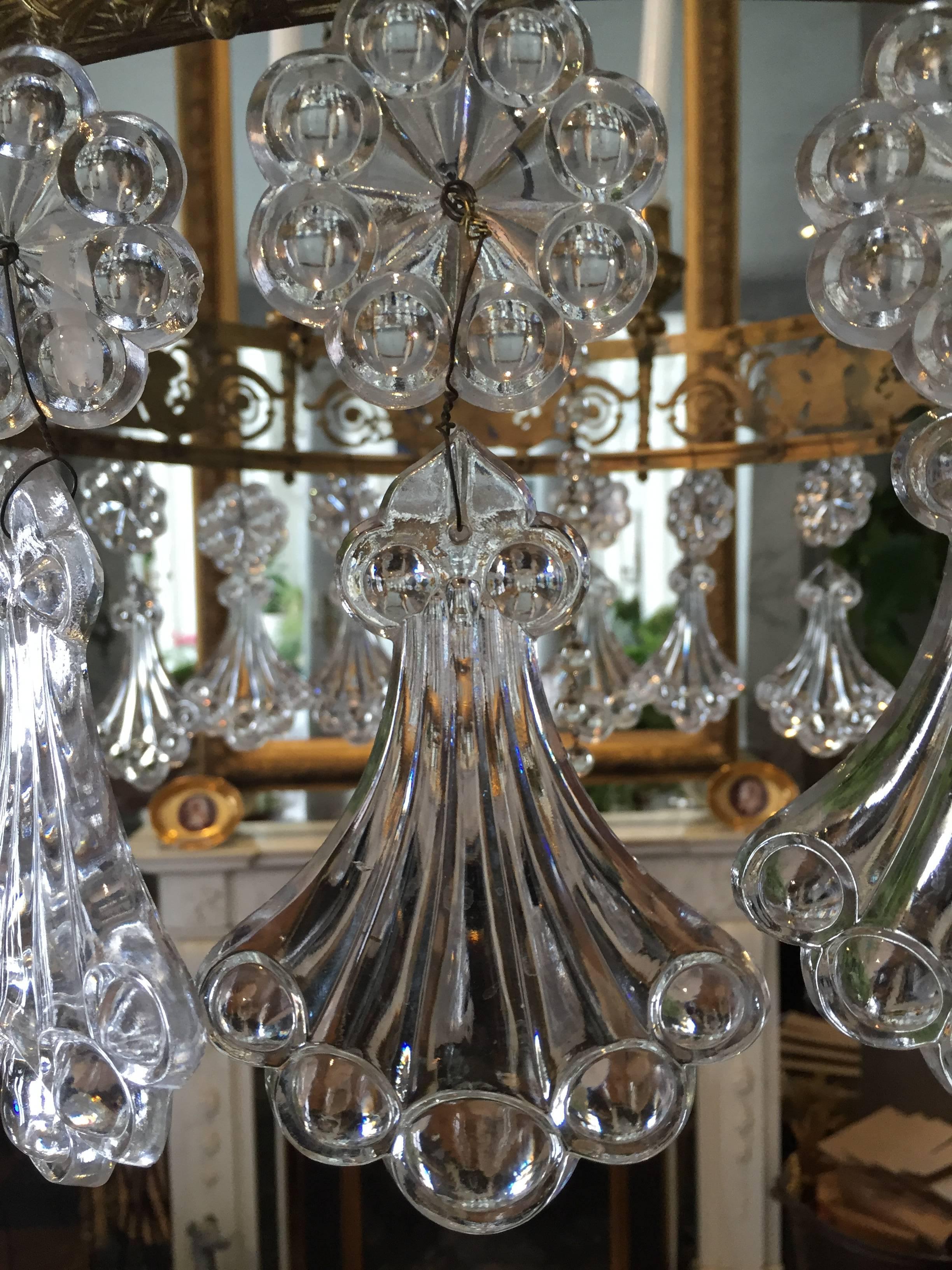 French Crystal Chandelier In Neoclasiclal Style 