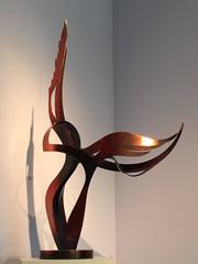 Sculpture "The Dance of the Cranes", patinated Bronze by John Raimondi