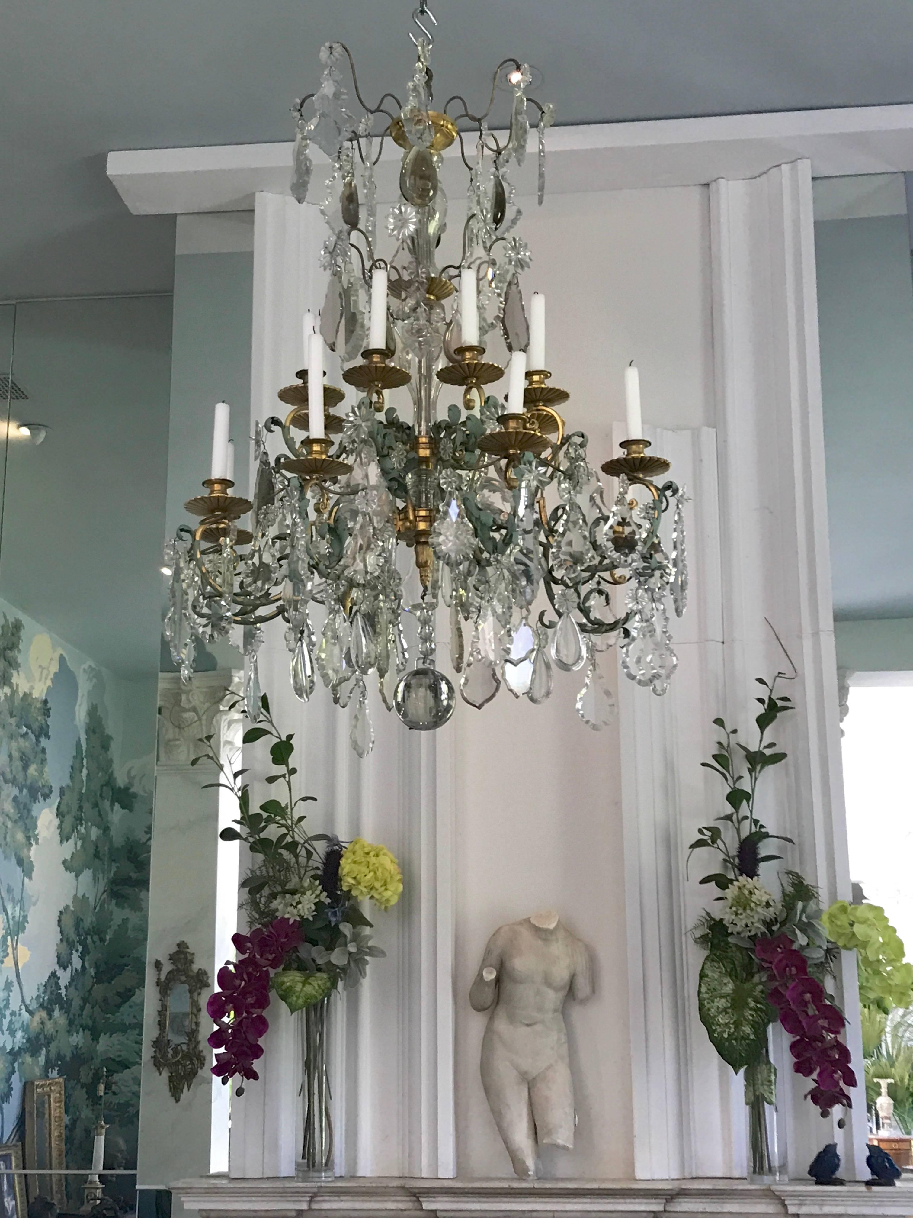 Louis XV Baccarat Style Crystal Chandelier