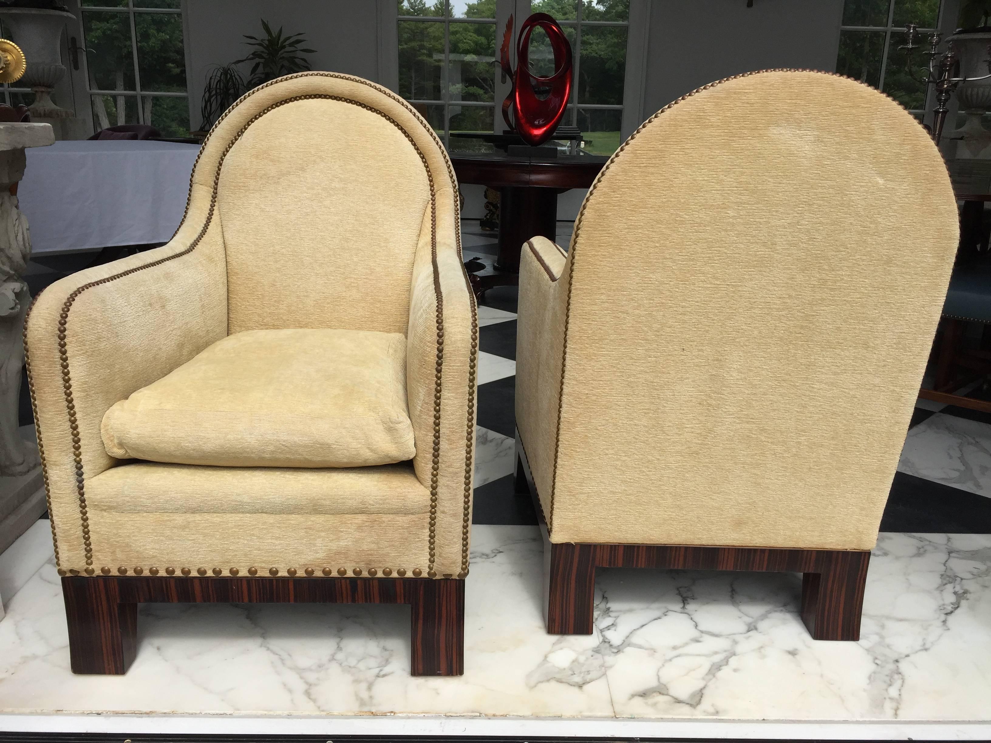 Pair of Lounge Chairs  For Sale 1