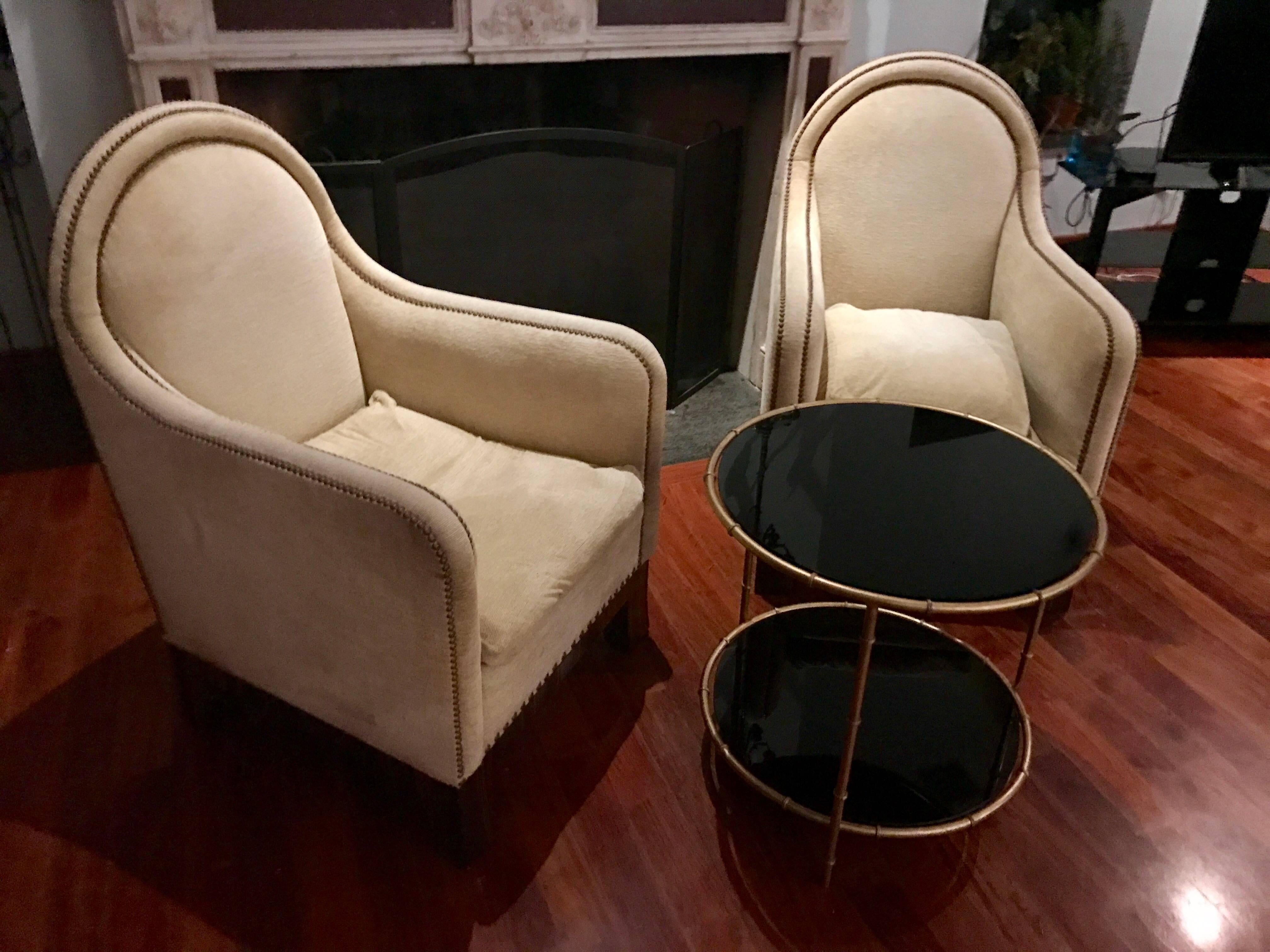 American Pair of Lounge Chairs  For Sale