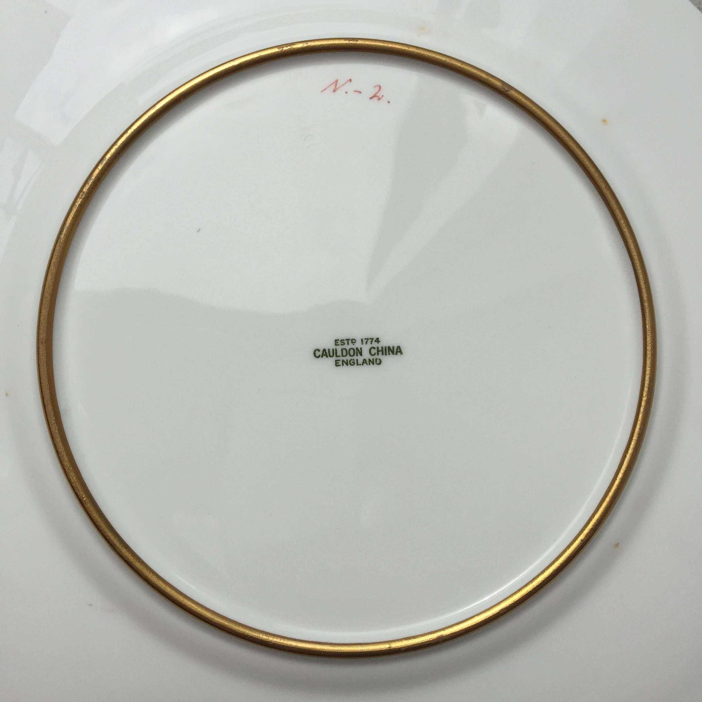 10 Dinner Plates by Cauldon In Excellent Condition In New Haven, CT