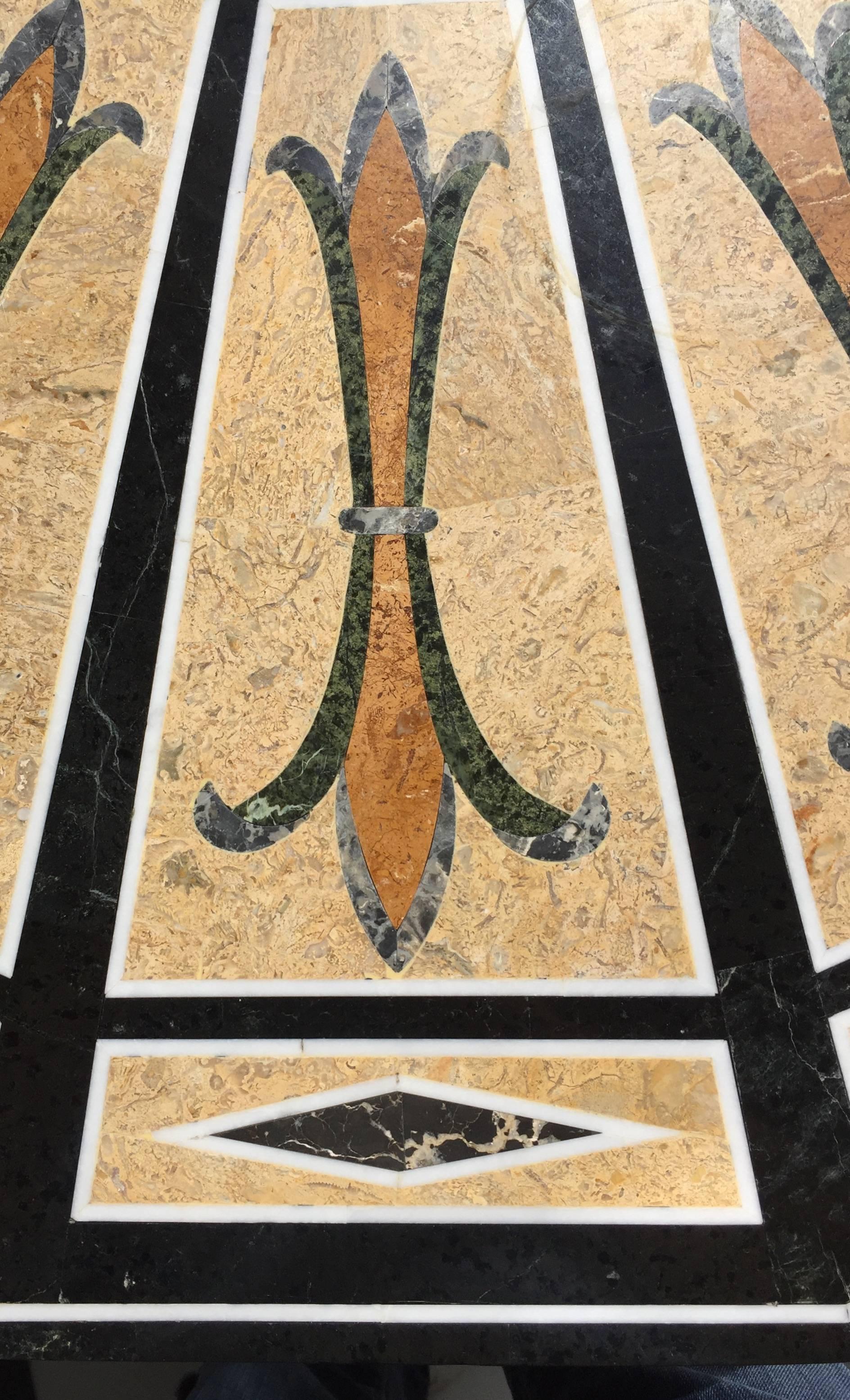 Hand-Crafted A Marble Center Table