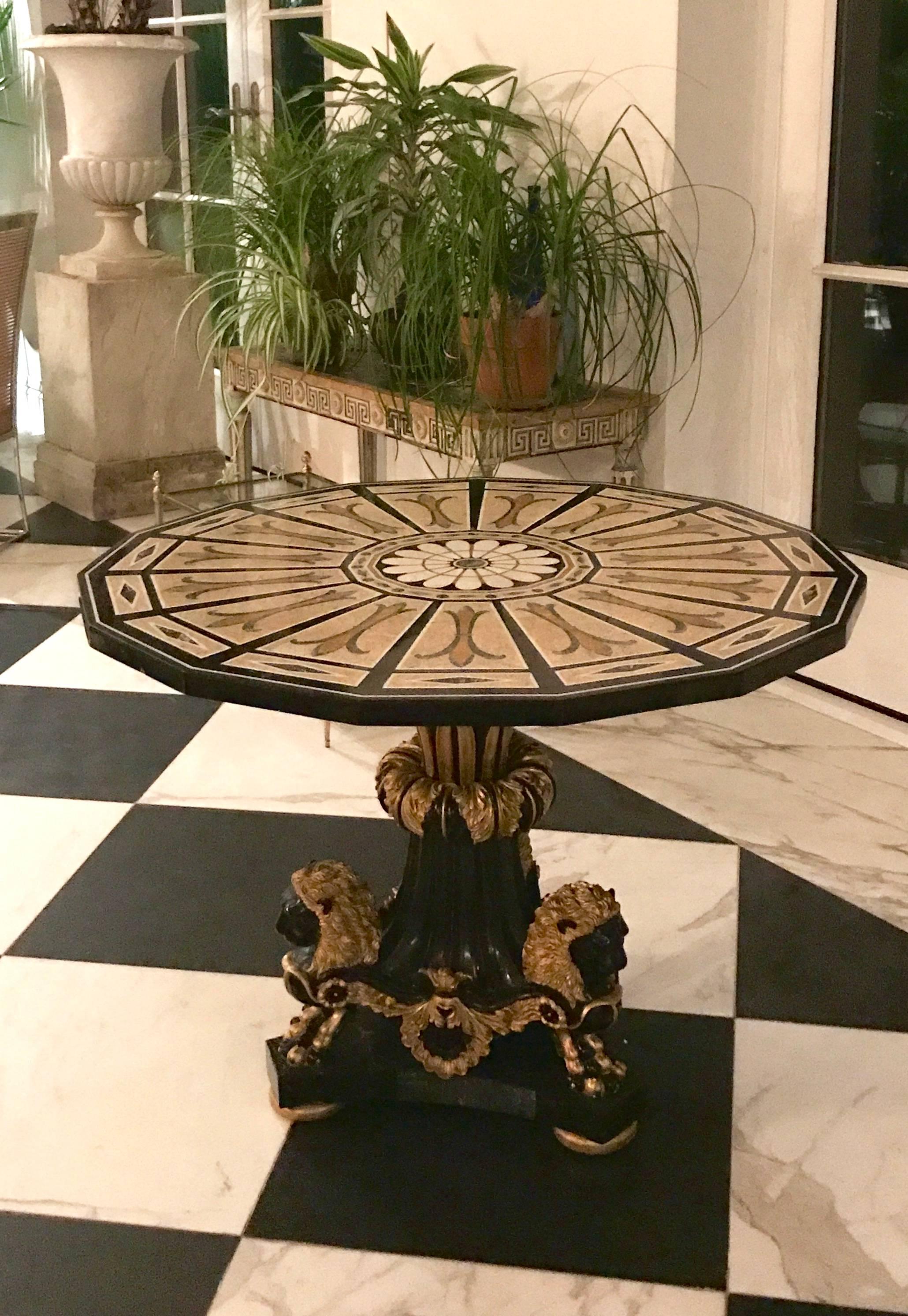 Italian A Marble Center Table  For Sale