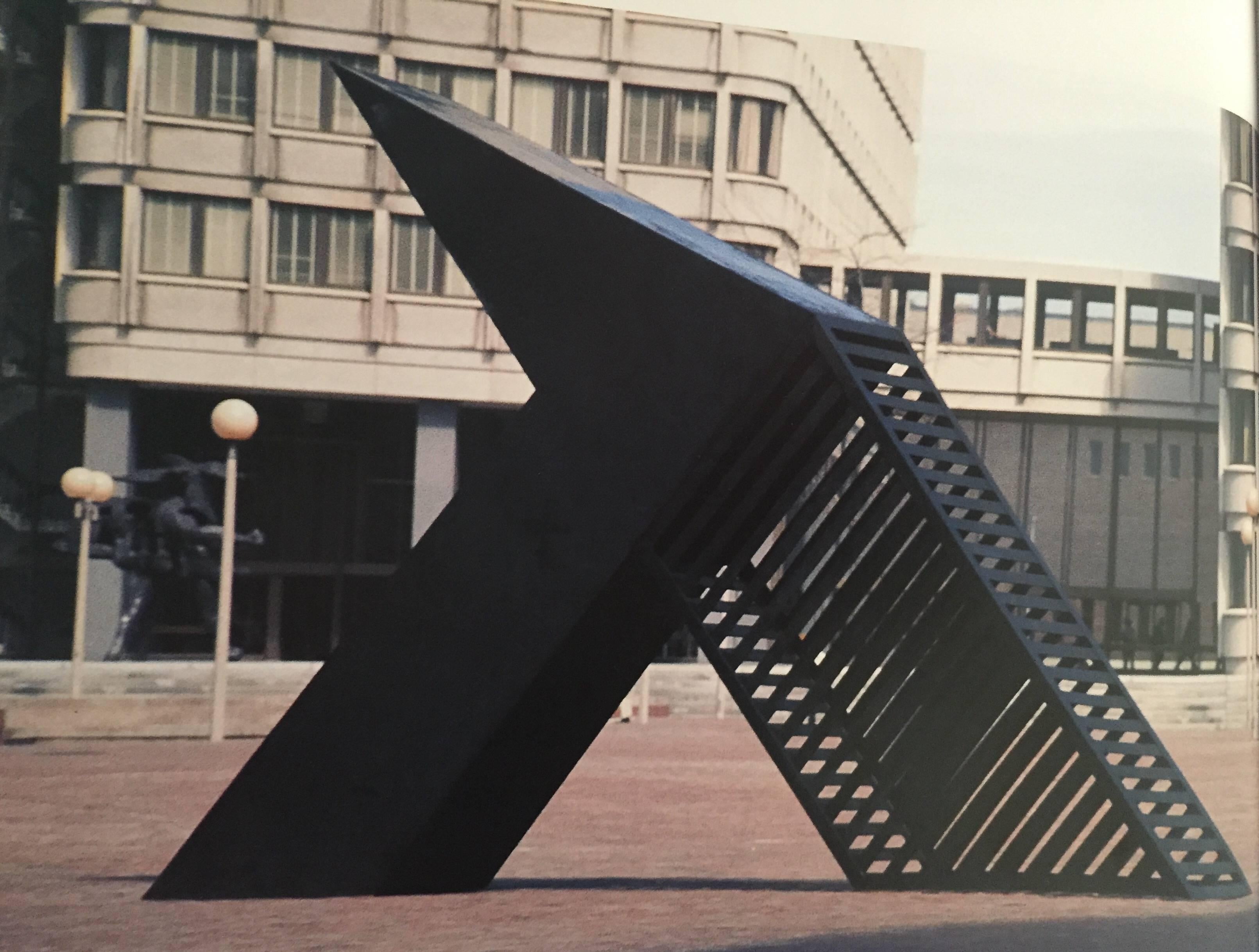 This is John Raimondi's first Sculpture. 
In 1971, at the age of 23, he entered it into a competition and won 1st prize. It went on display for several months at Boston's City Hall Plaza, as exhibited in image number 2.
It was so well received by