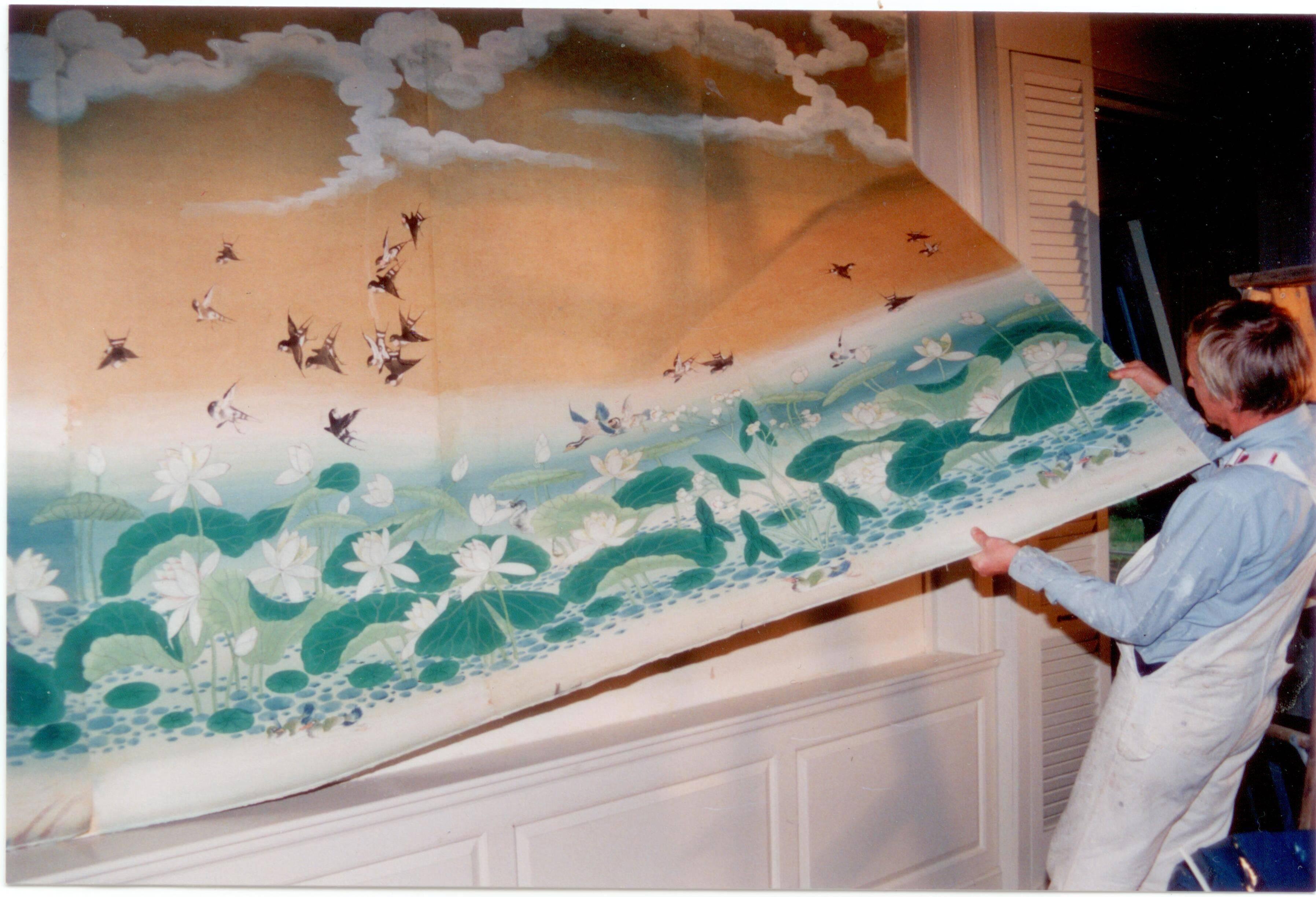 19th Century Chinese Wallpaper - Hand Painted