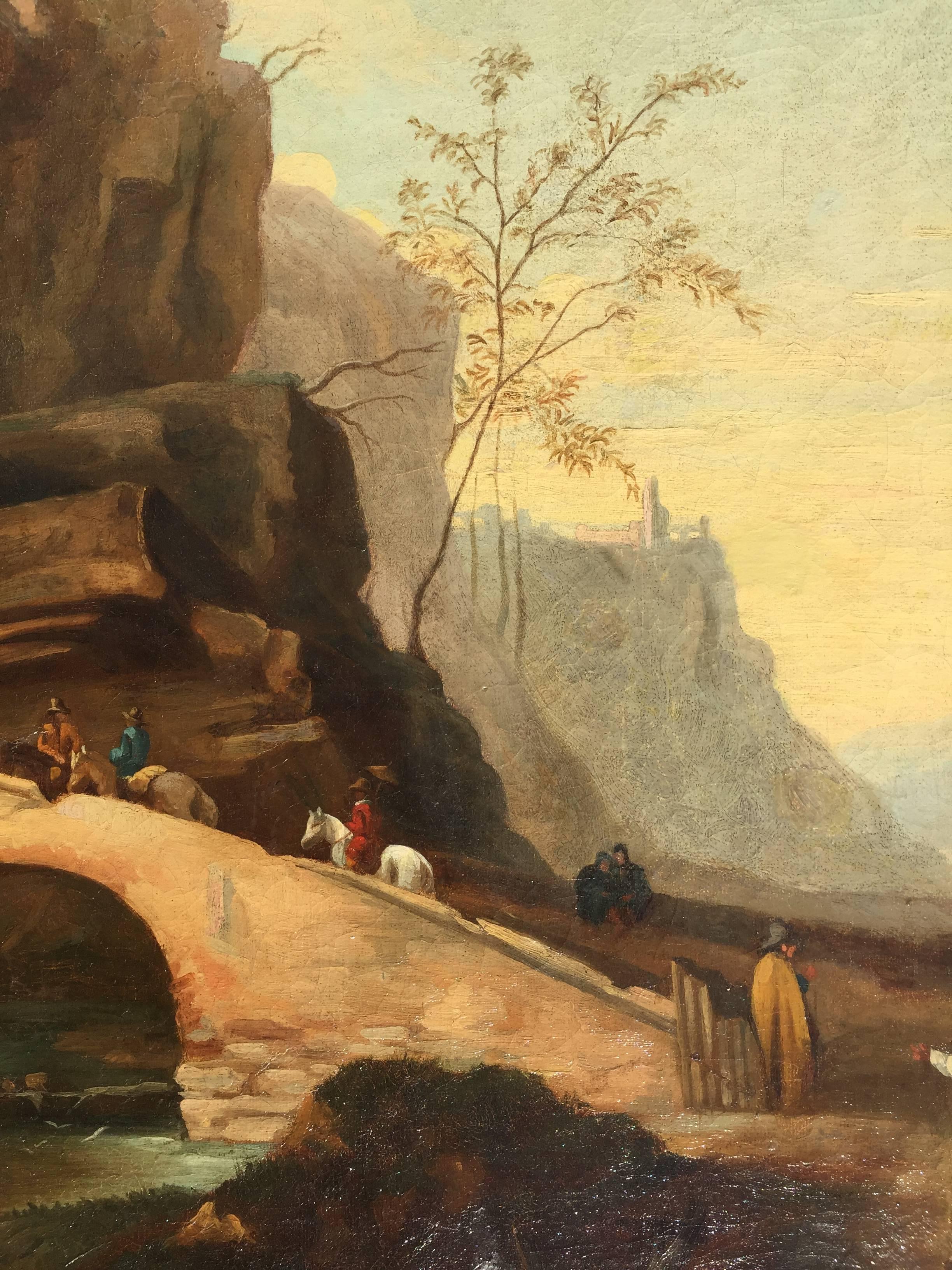 Italian Landscape Oil Painting 1790 2