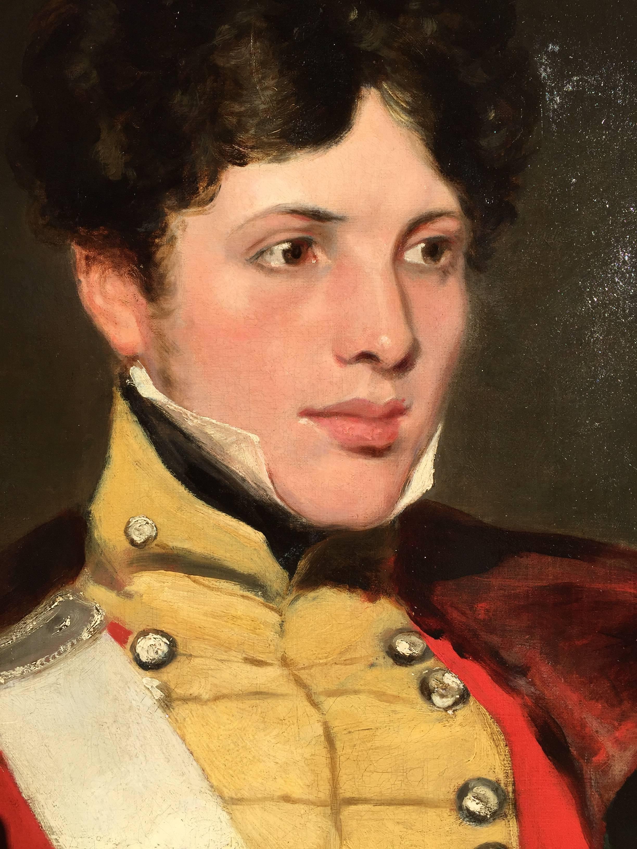 Empire Portrait of Gentleman in Military Costume, after Sir Thomas Lawrence, 1820