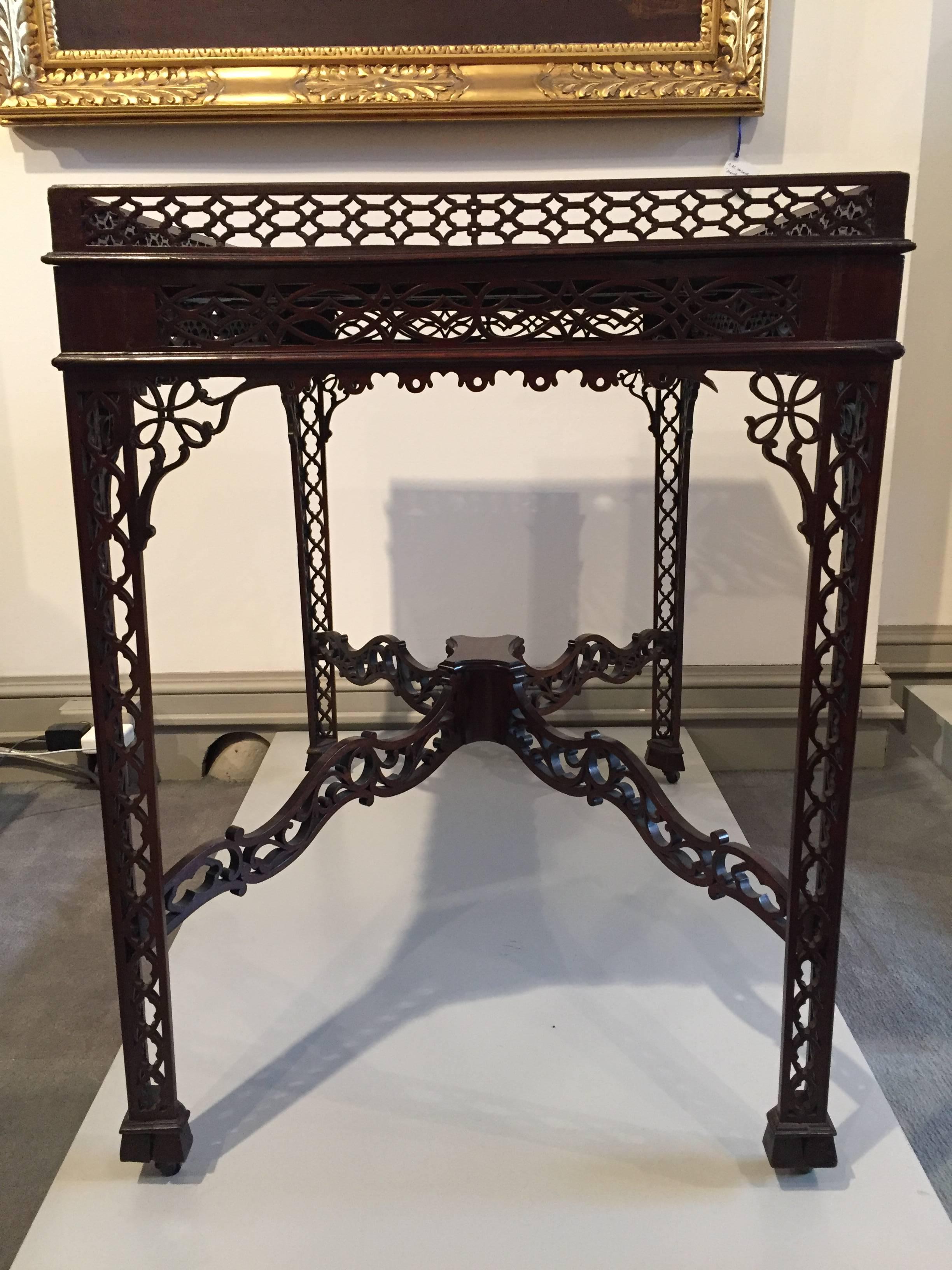 chippendale side table