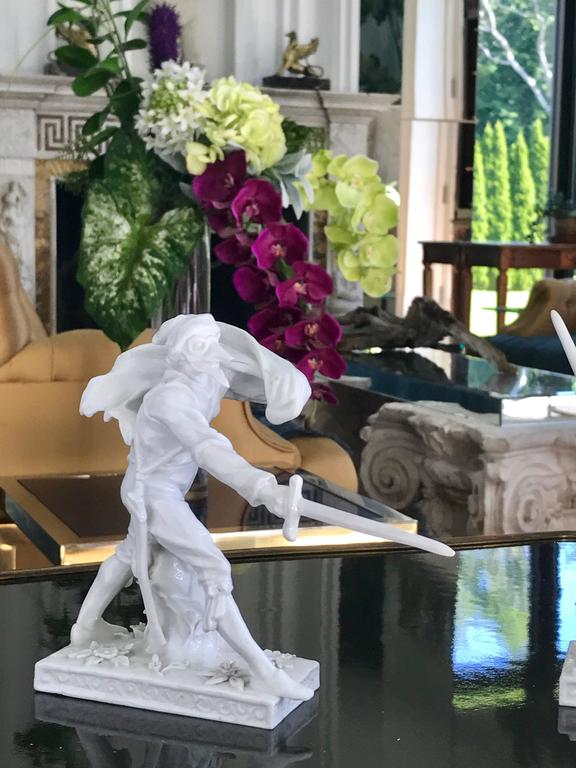 Pair of Porcelain Sculptures For Sale at 1stDibs