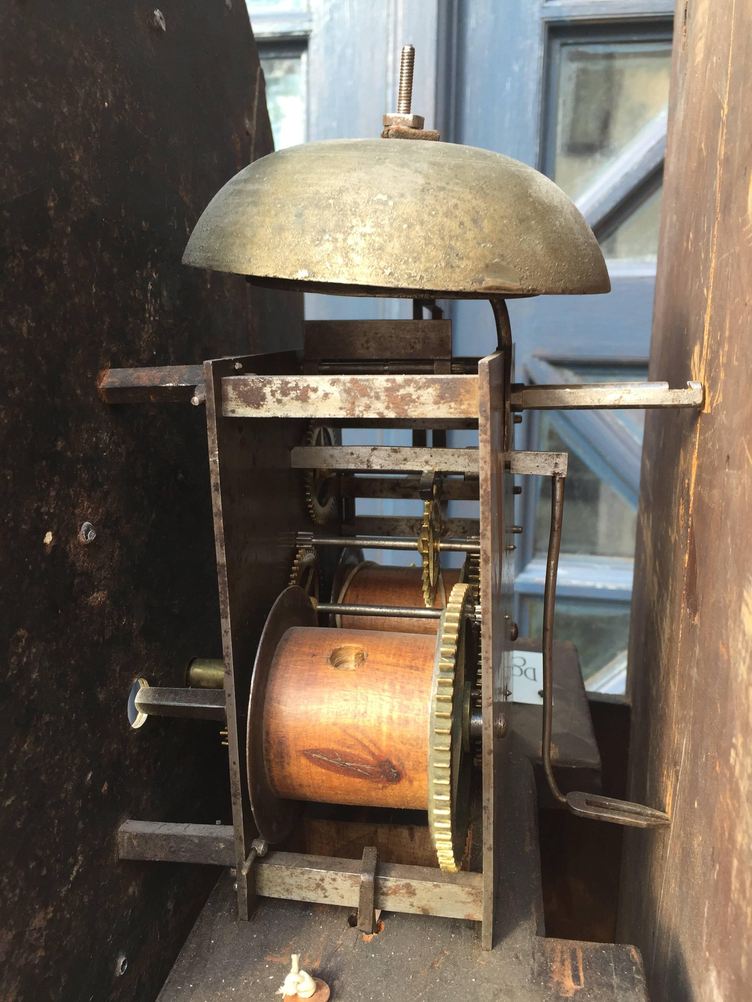 Late 18th Century  Grandfather Clock by Fredric Weleher 