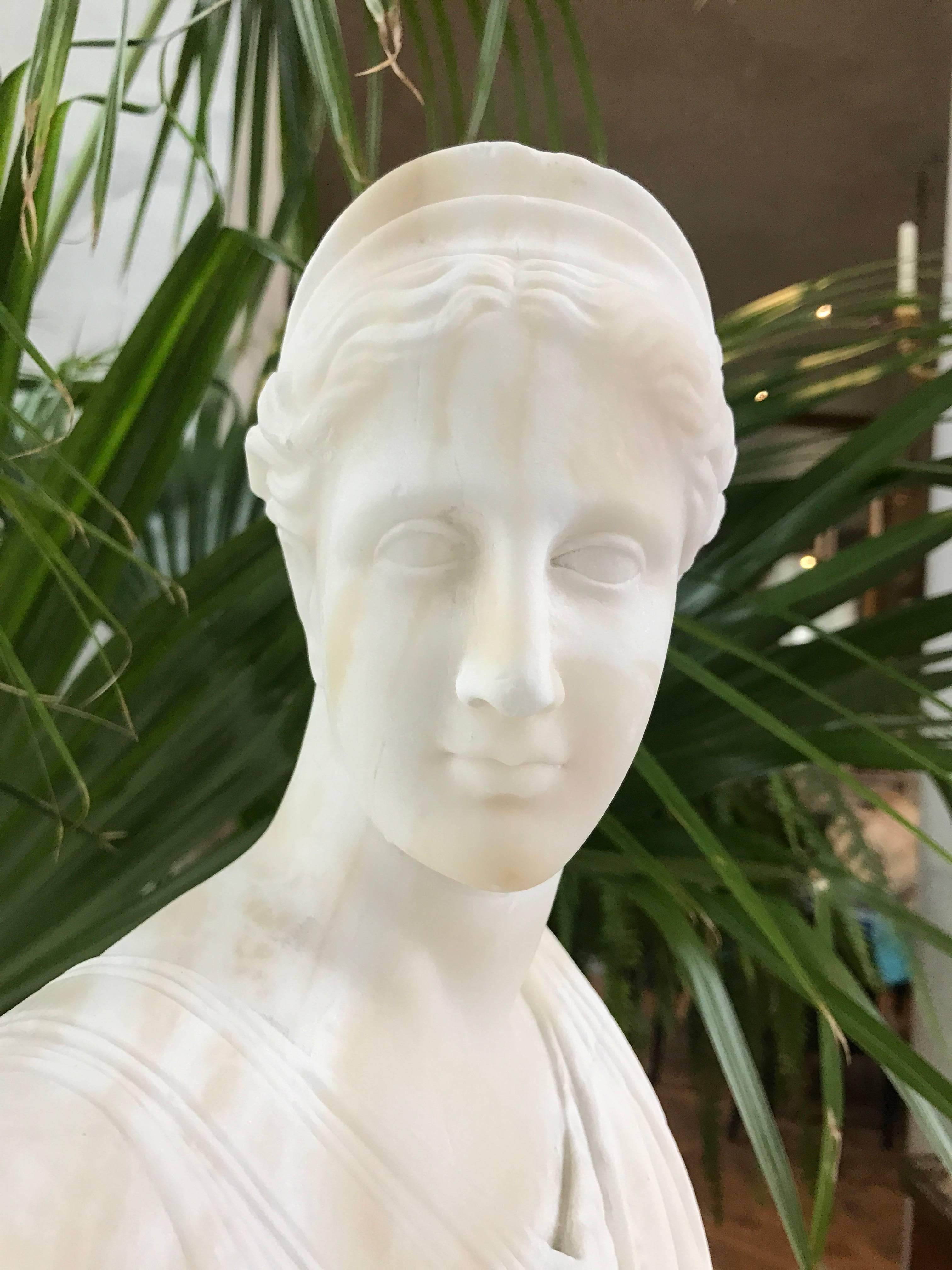 Mid-19th Century Bust of Diana 