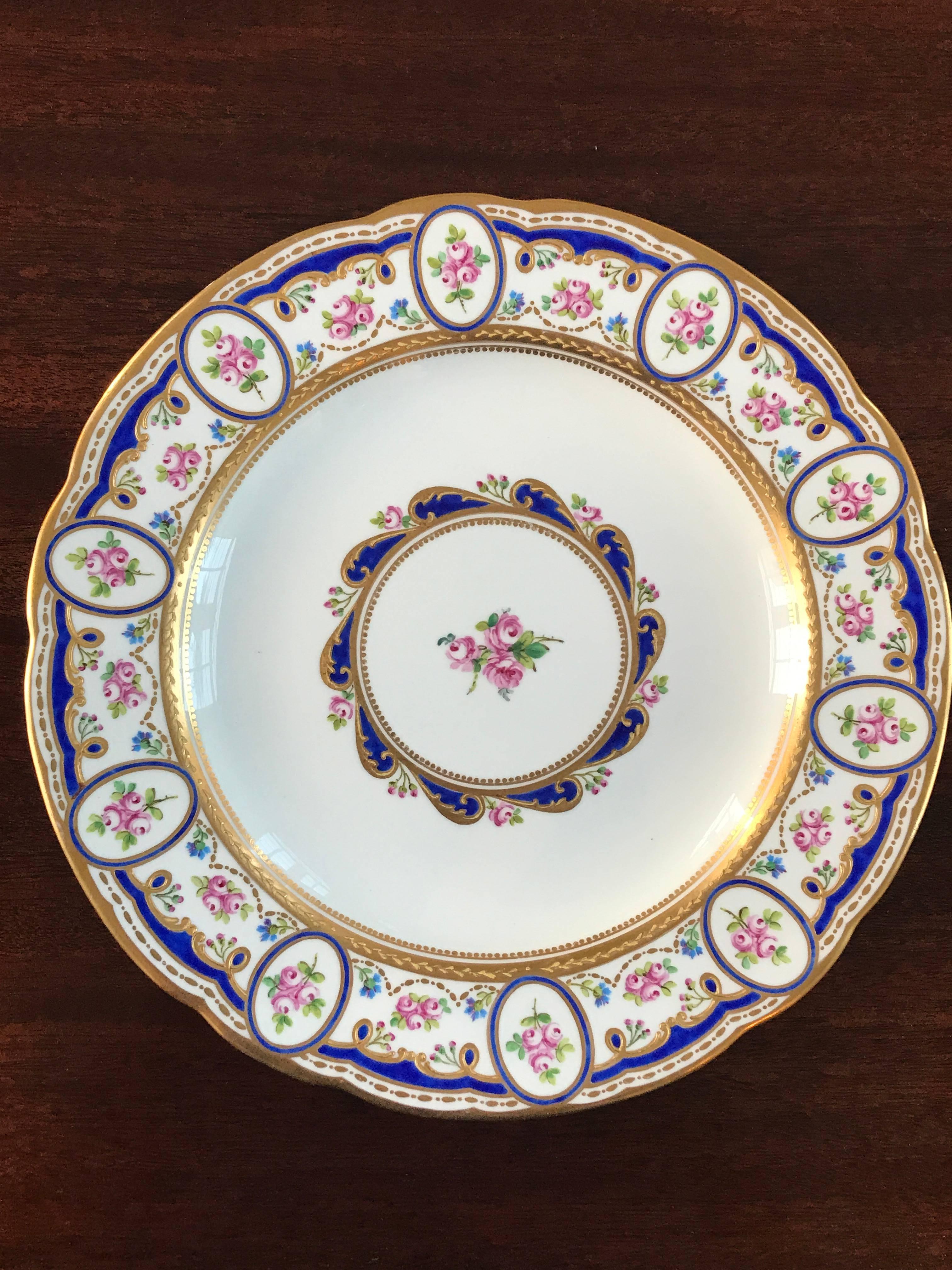 Louis XVI Sevres Dinner Plates