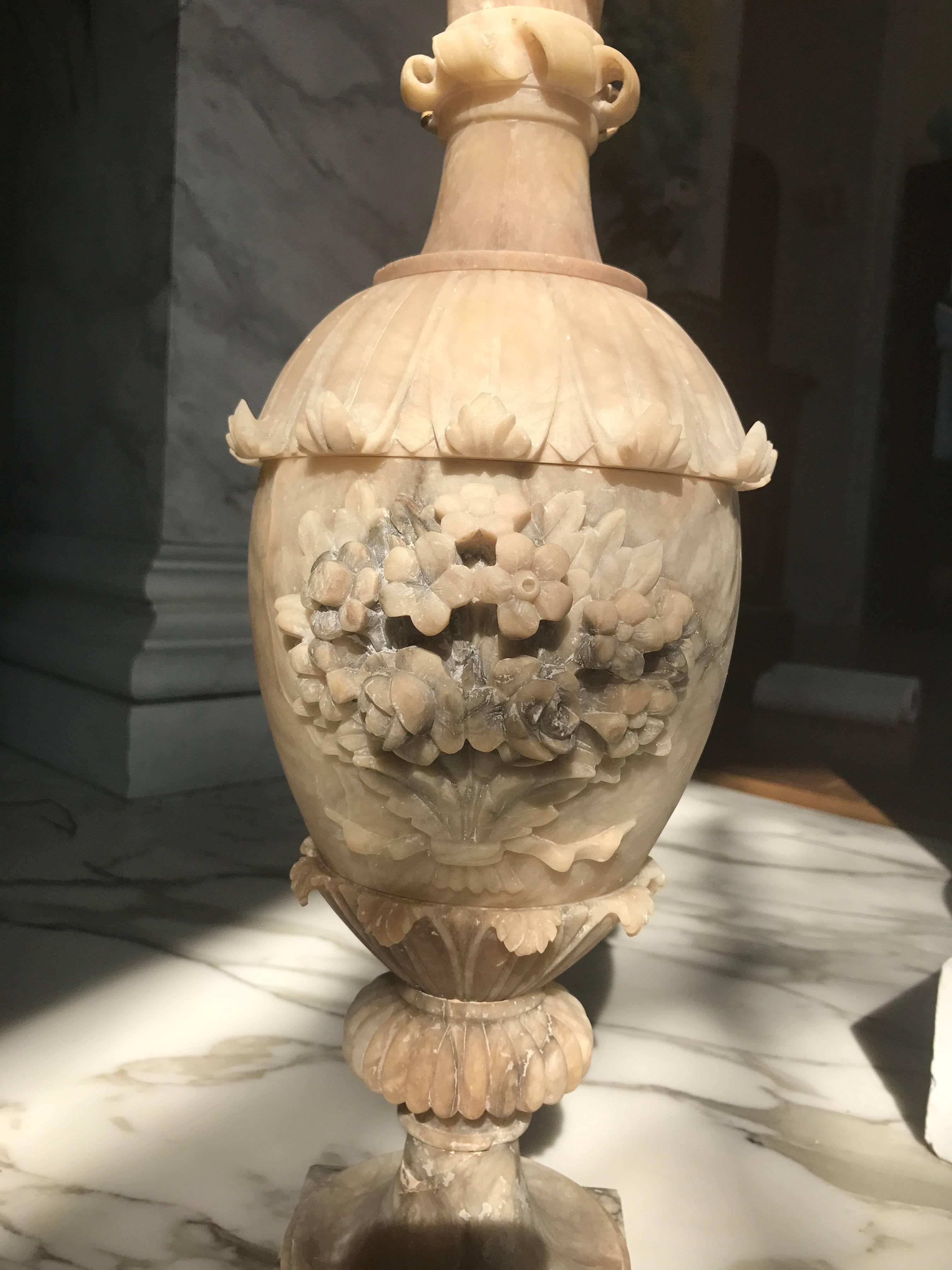 alabaster vase for sale