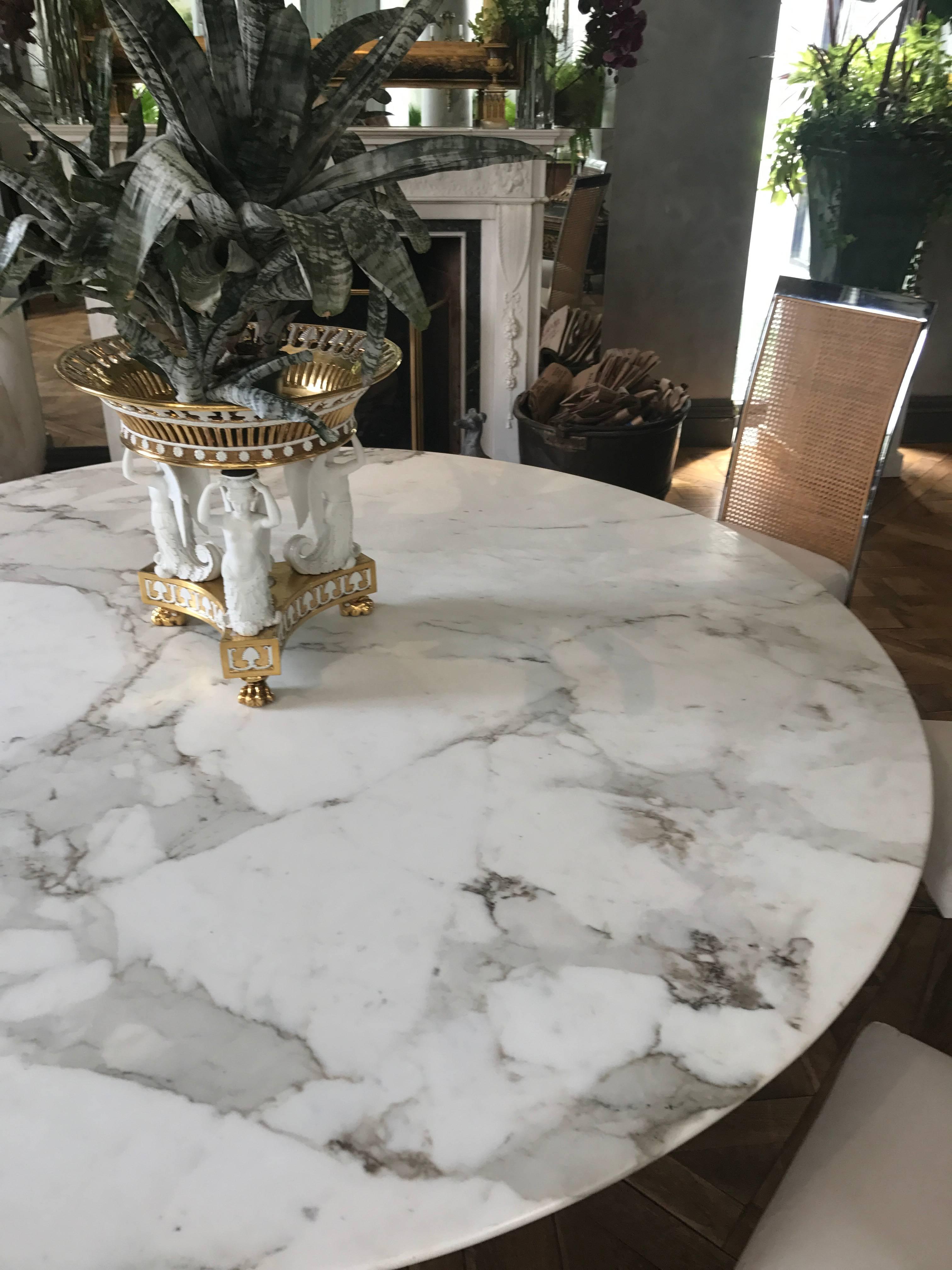 Late 20th Century Exceptional Knoll Marble Dining Table