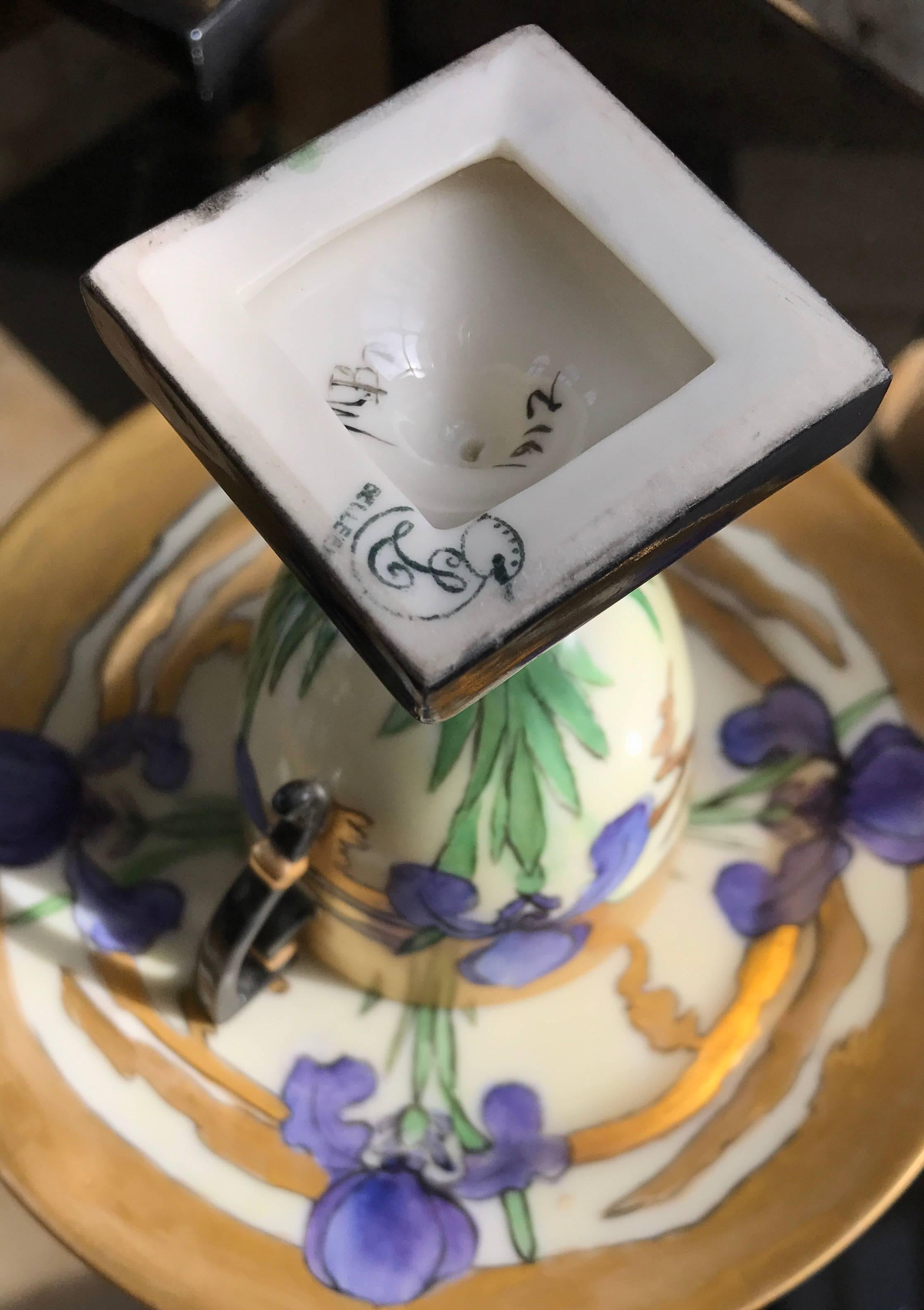 An Art Deco Lenox Belleek Porcelain Coffee Service For Sale 1