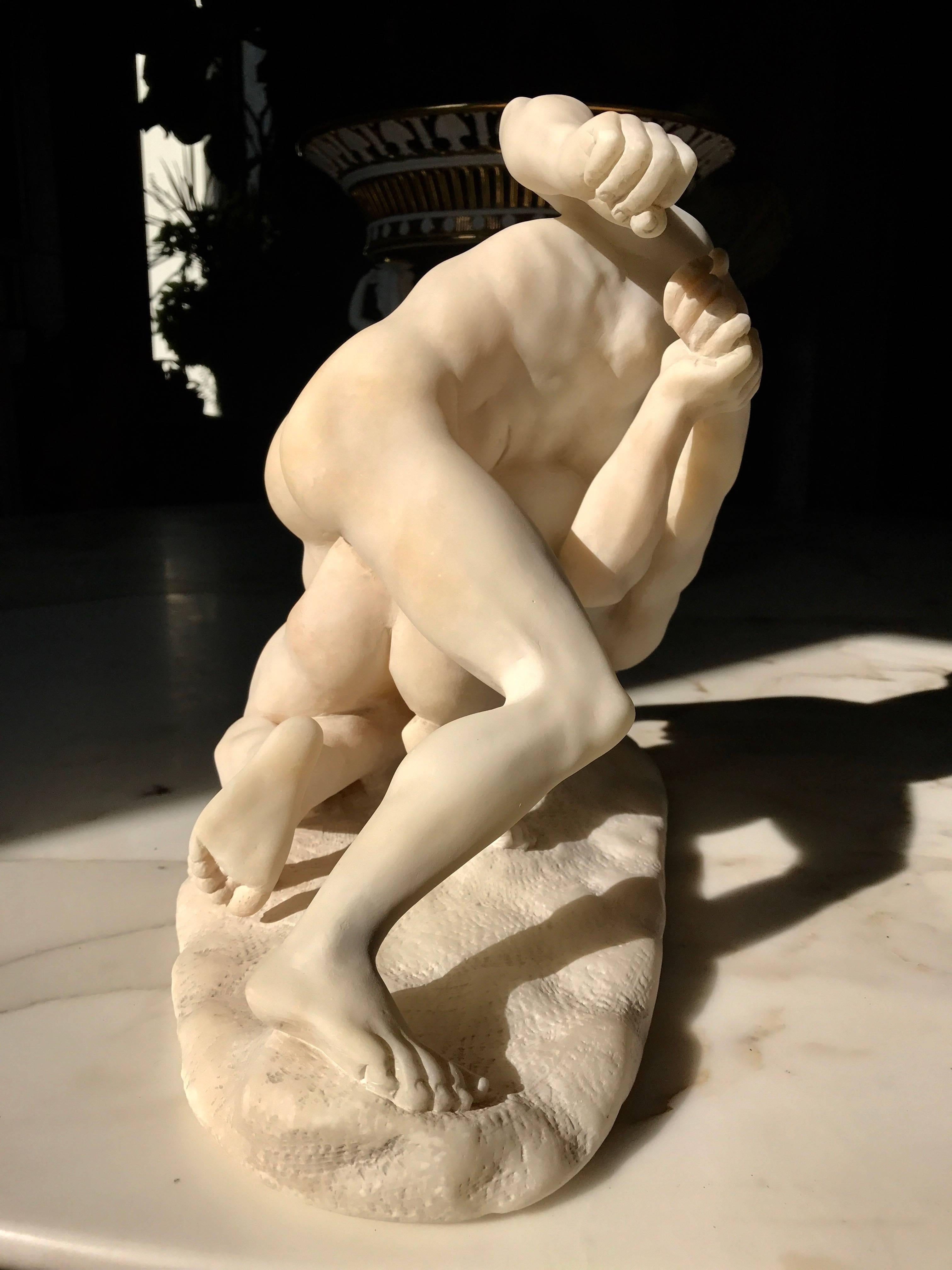 the wrestlers sculpture