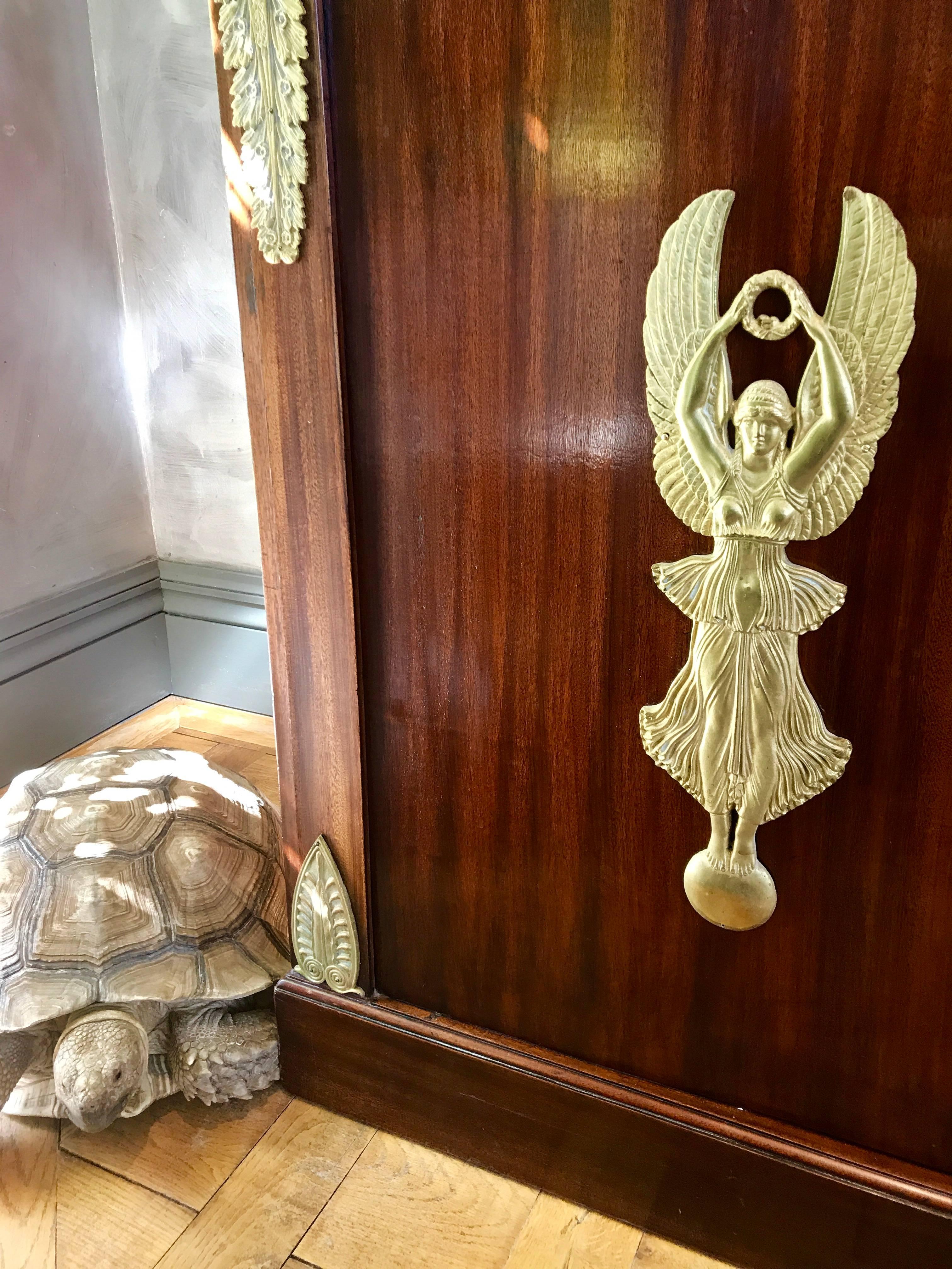 19th Century Neoclassical Mahogany  Empire Bookcases For Sale