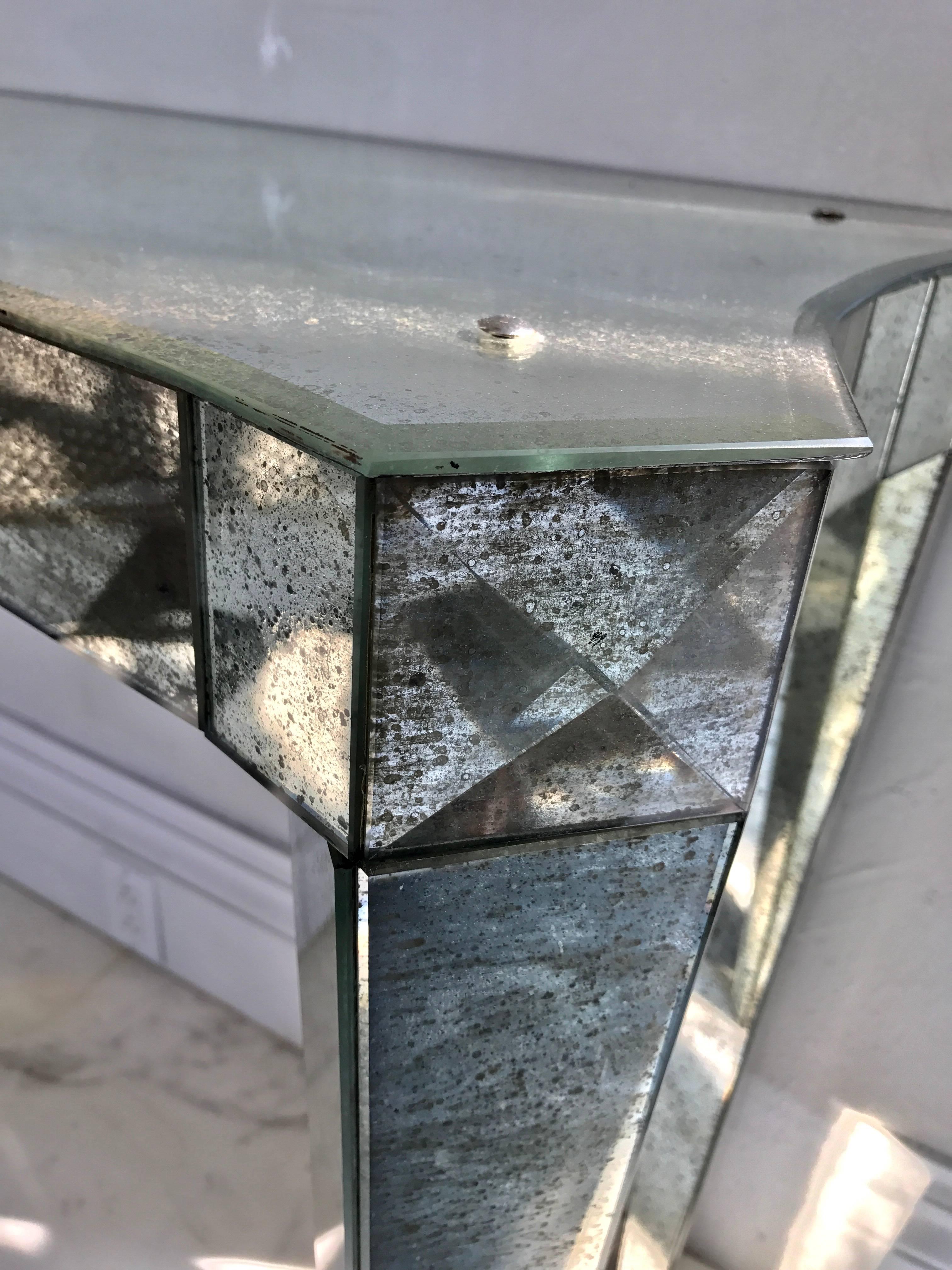 American Mirrored Console Table