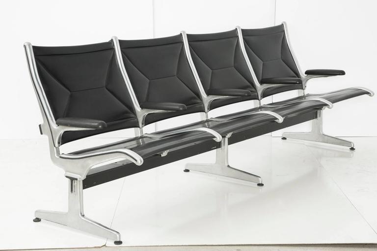 Tandem Sling by Ray and Charles Eames for Herman Miller, Four-Seat