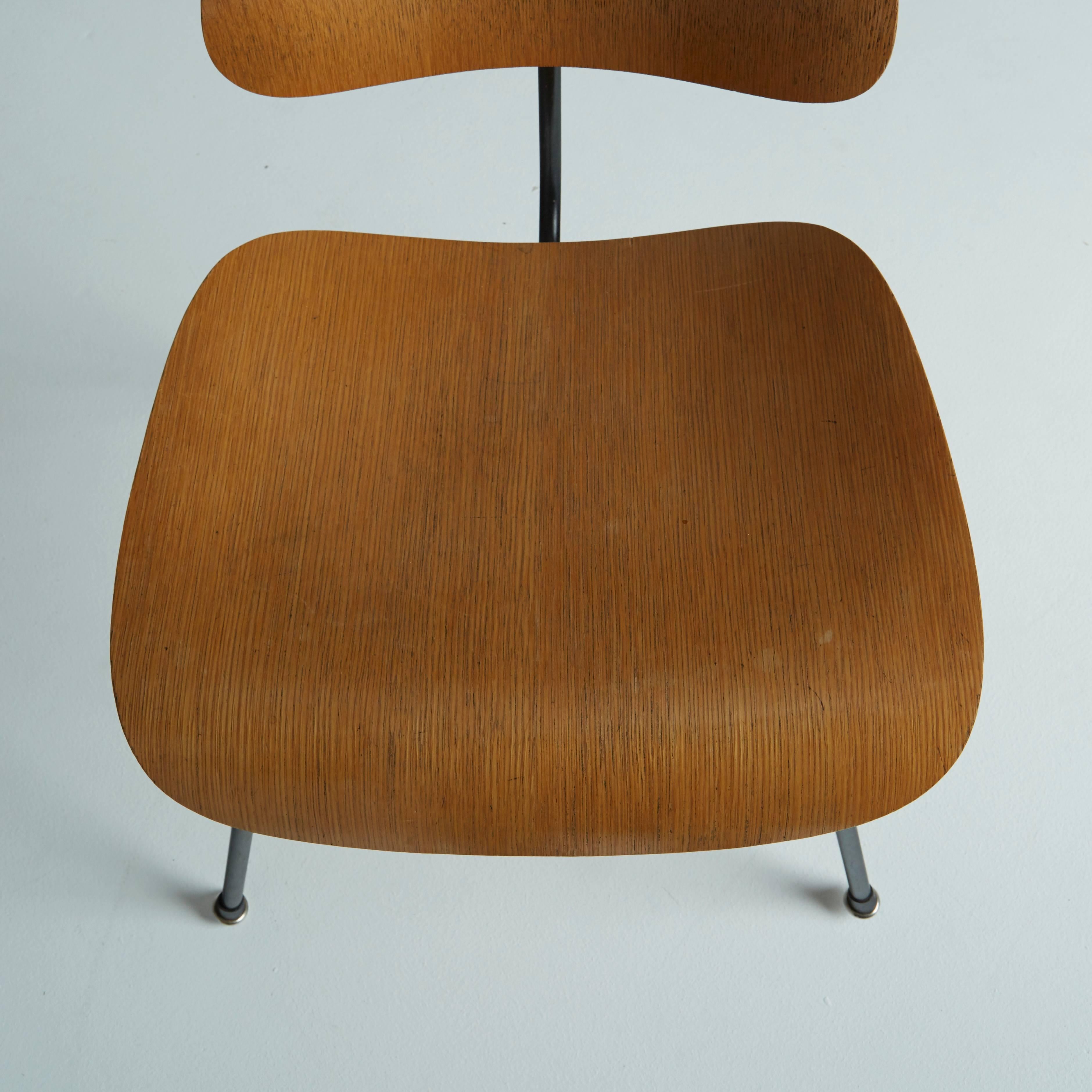 Oak DCM Chairs by Charles Eames for Herman Miller, circa 1950