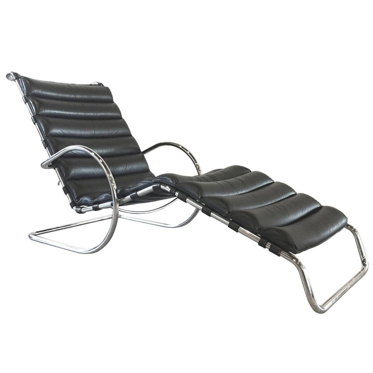 MR Chaise Lounge Chair by Ludwig Mies van der Rohe, Rare Early Production