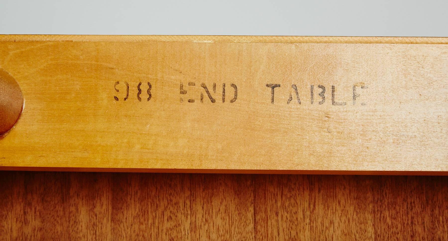 20th Century Paul Laszlo for Brown Saltman Light Ribbon Mahogany Side Table 