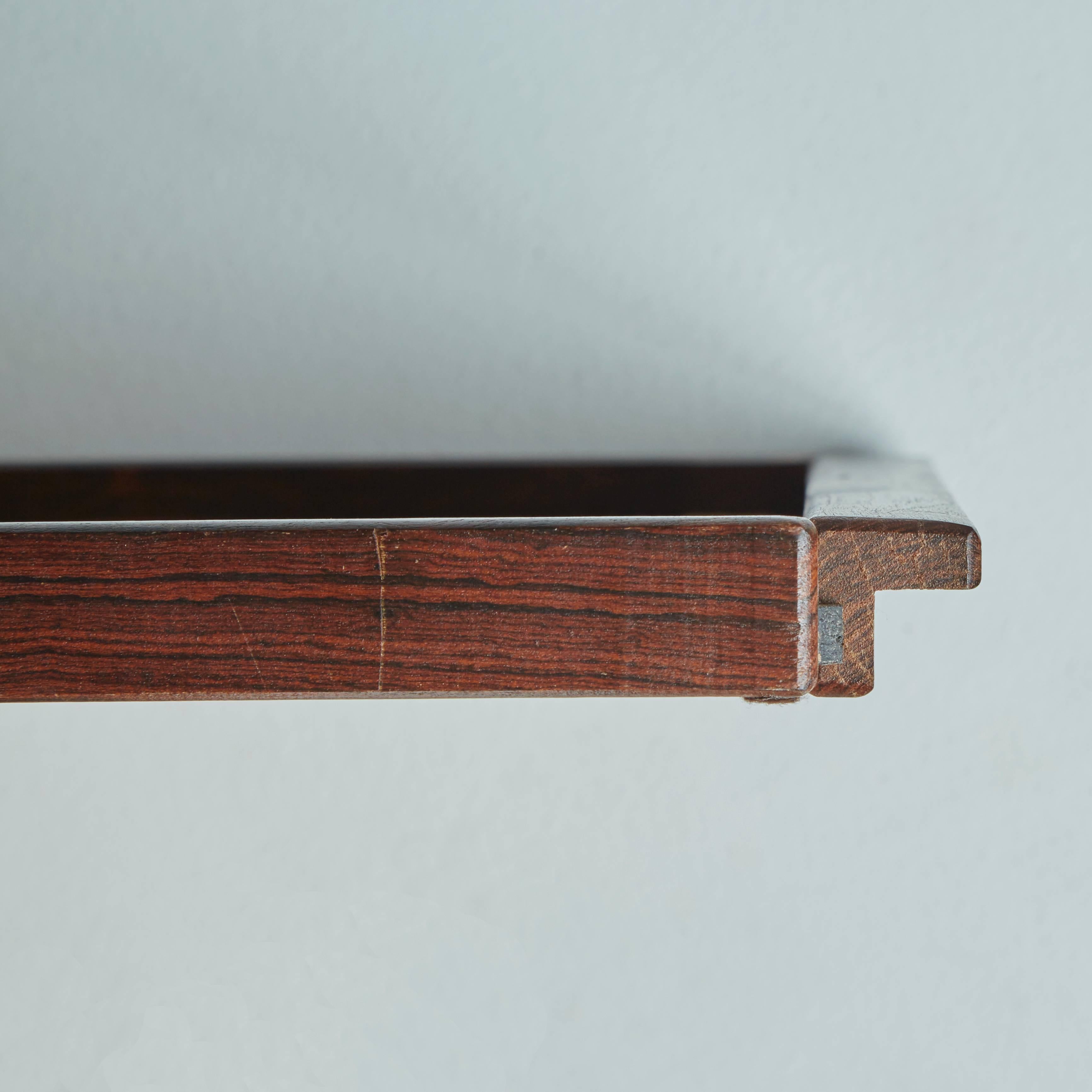 Mid-Century Modern Don Shoemaker Exotic Mixed Wood Serving / Bar Tray