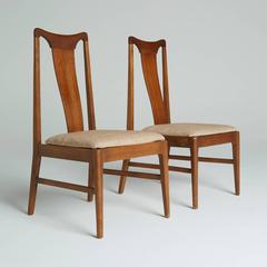 Pair of Walnut Side Chairs by Broyhill Brasilia - ON SALE