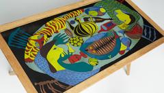 Enamel Table by Stig Lindberg and David Rosen for Nordiska Kompaniet