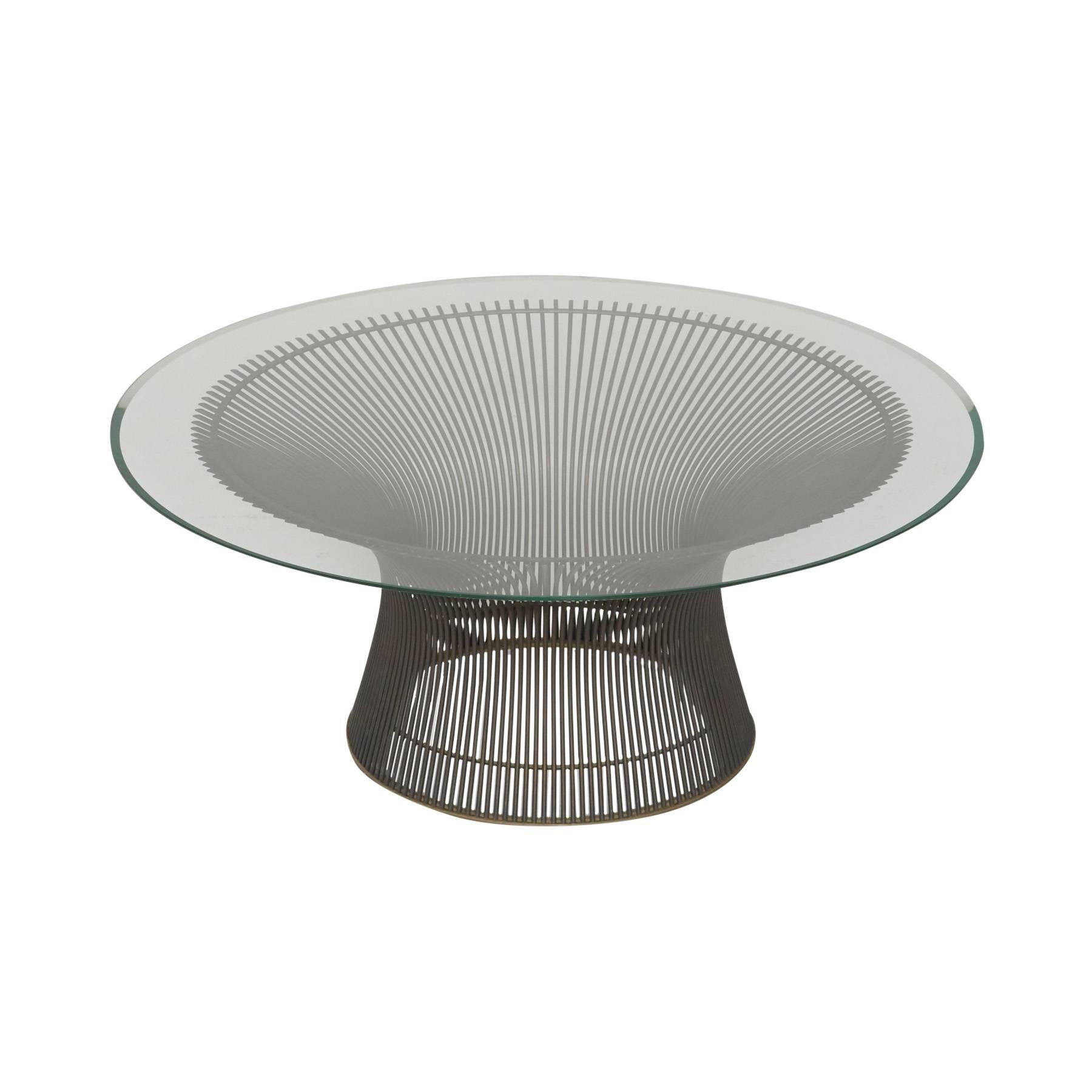 Early Production Warren Platner for Knoll International Bronze Coffee
