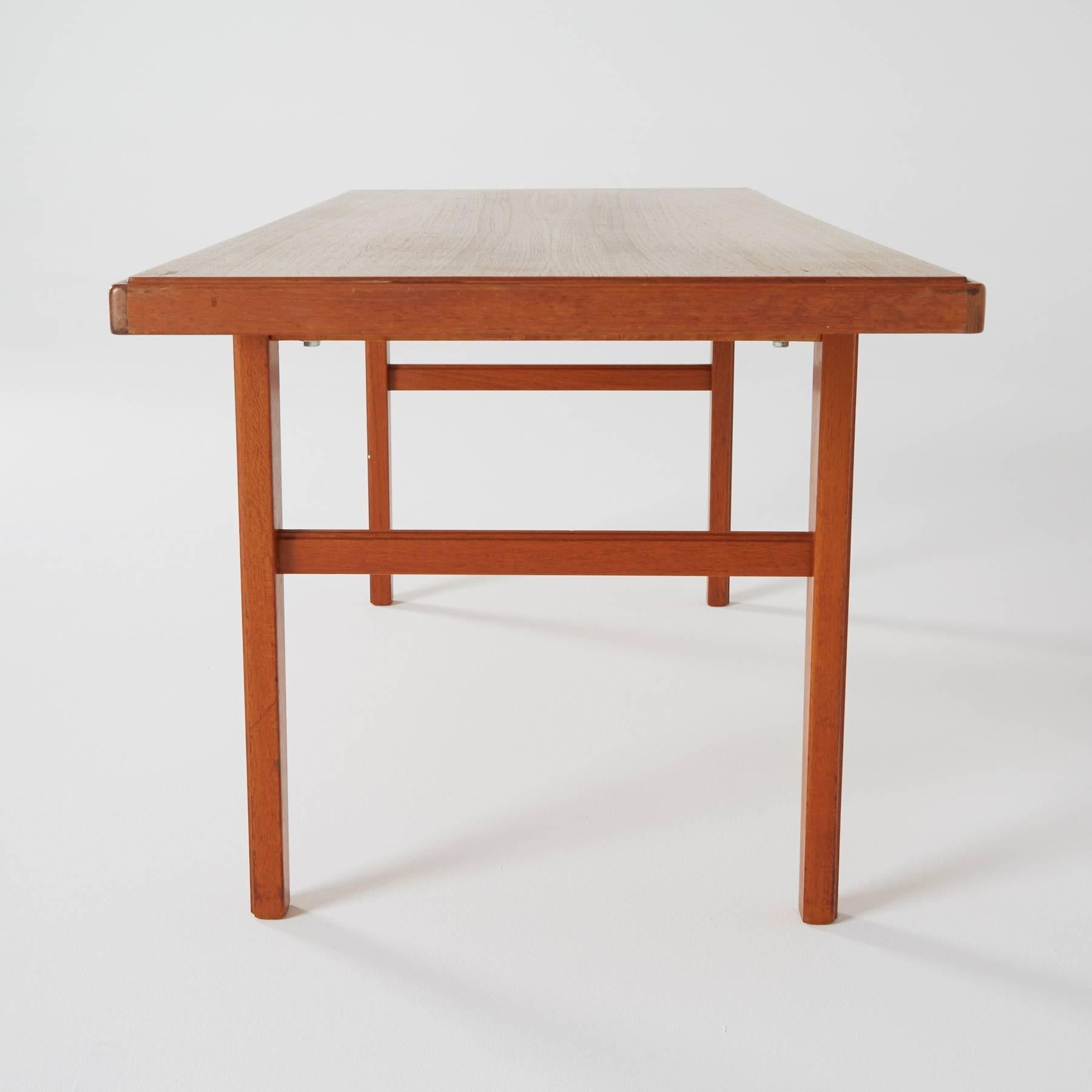 20th Century Long Danish Modern Teak Coffee Table