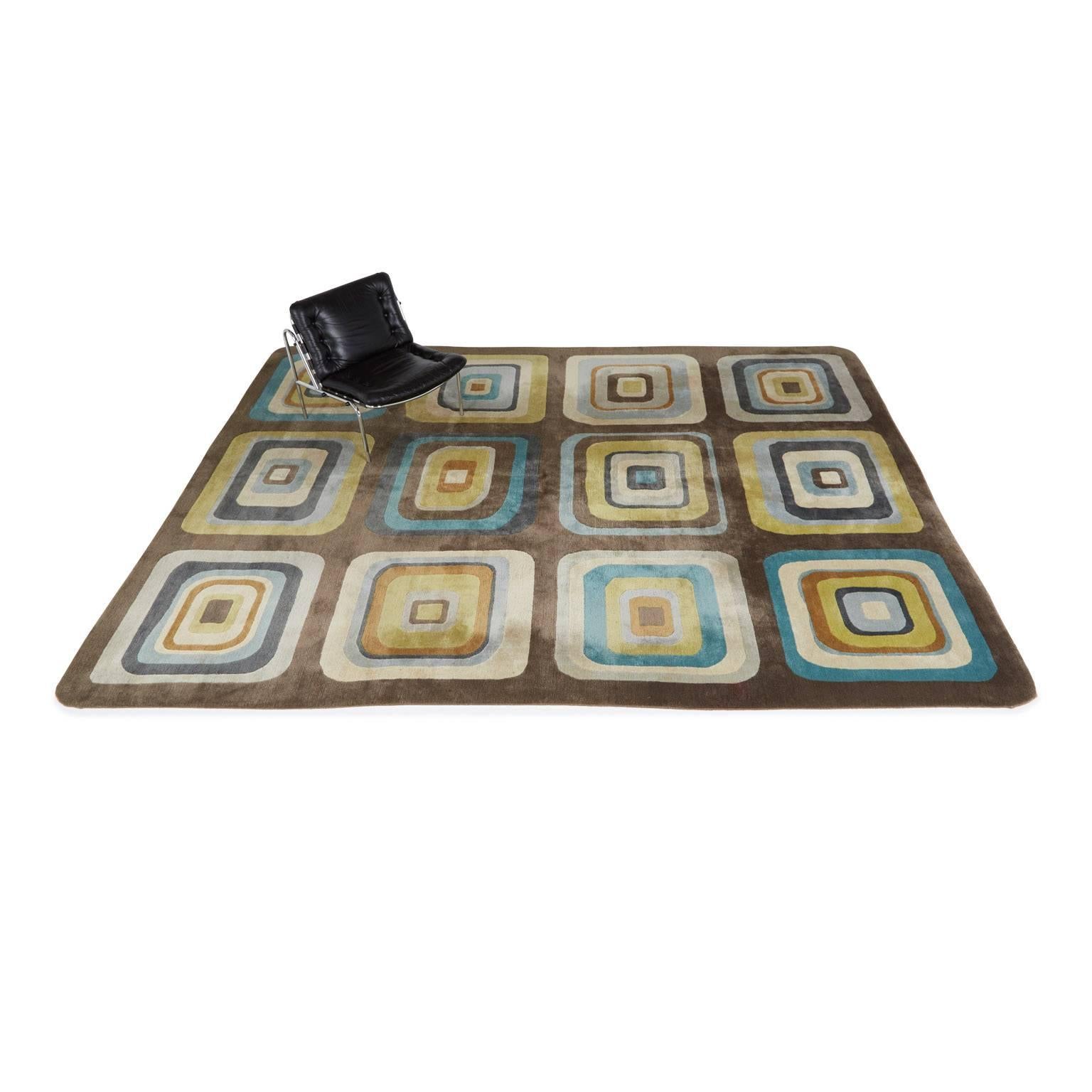 Angela Adams Geometric Custom Designed Wool Area Rug 2