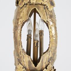 Tom Greene Brutalist Pendant Light Fixture for Feldman, Los Angeles, circa 1960