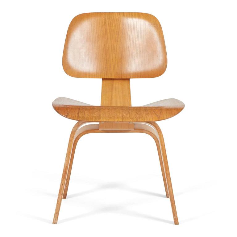 evans rare 1940s dcw molded plywood chairs by charles and ray eames