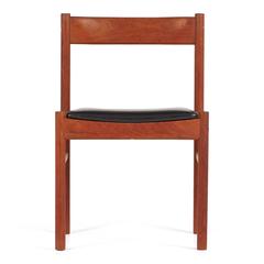 Set of Four Grete Jalk Style Teak Danish Modern Chairs, circa 1960