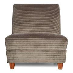 Eugene Schoen Signierte Sessel ohne Armlehne, restauriertes Paar, um 1930