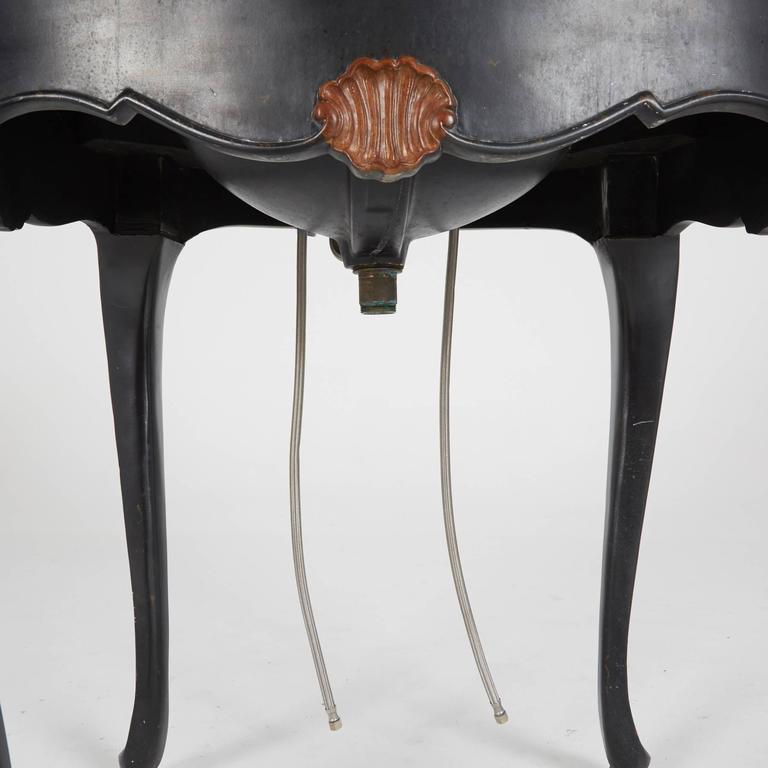 Custom HandPainted Italian Style Marble Top Pedestal Sink at 1stDibs