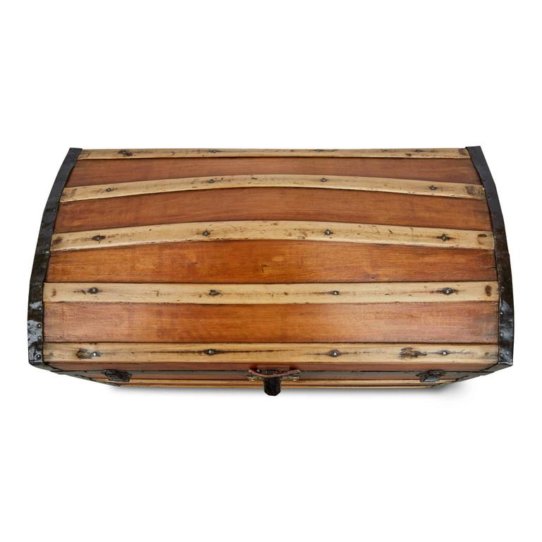 Restored Victorian Dome Top Steamer Trunk, circa 1850 at 1stdibs