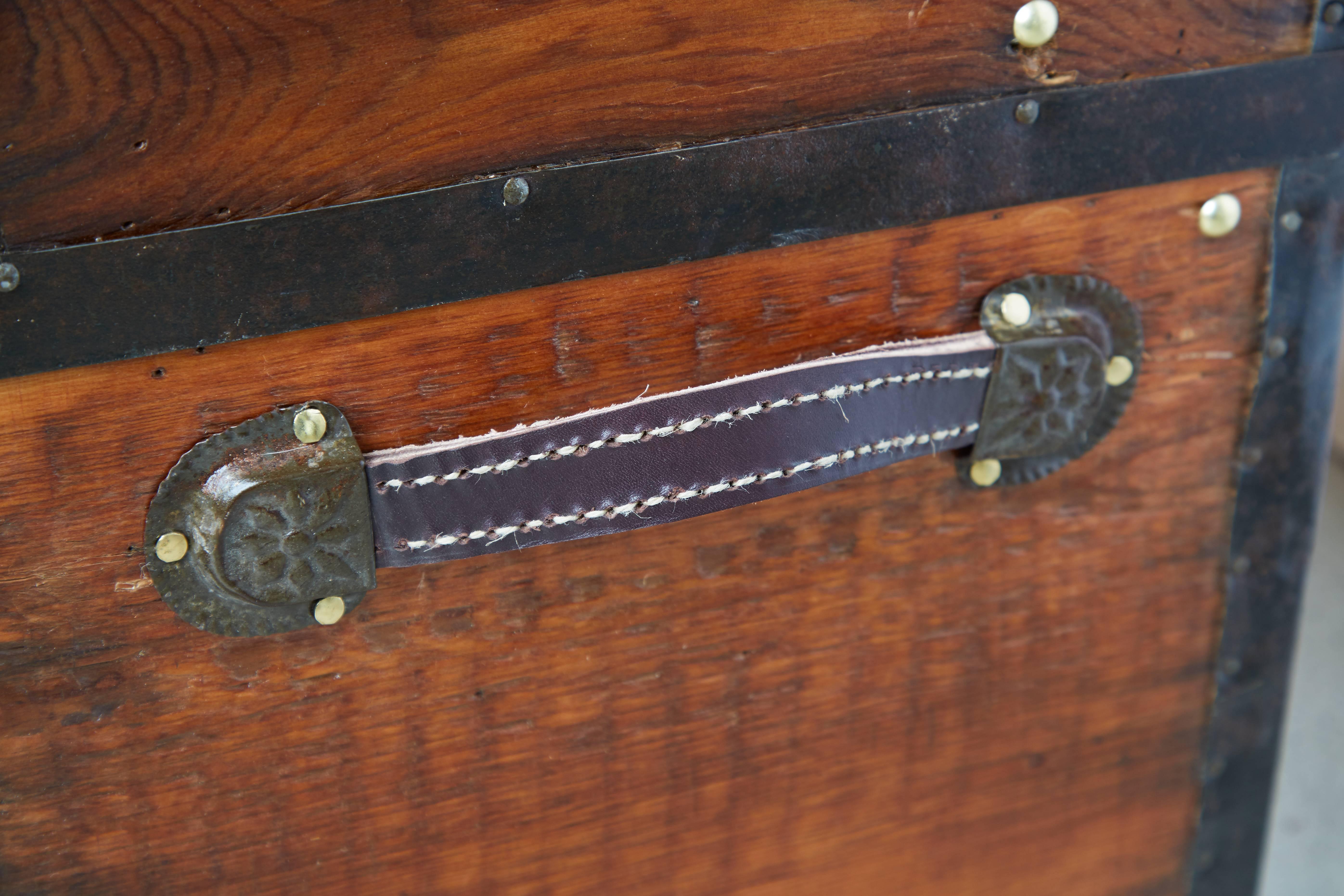 Restored Victorian Dome Top Steamer Trunk, circa 1850 2