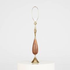 Tony Paul für Westwood Industries, Tischlampe mit Maria-Kip-Schirm, um 1950