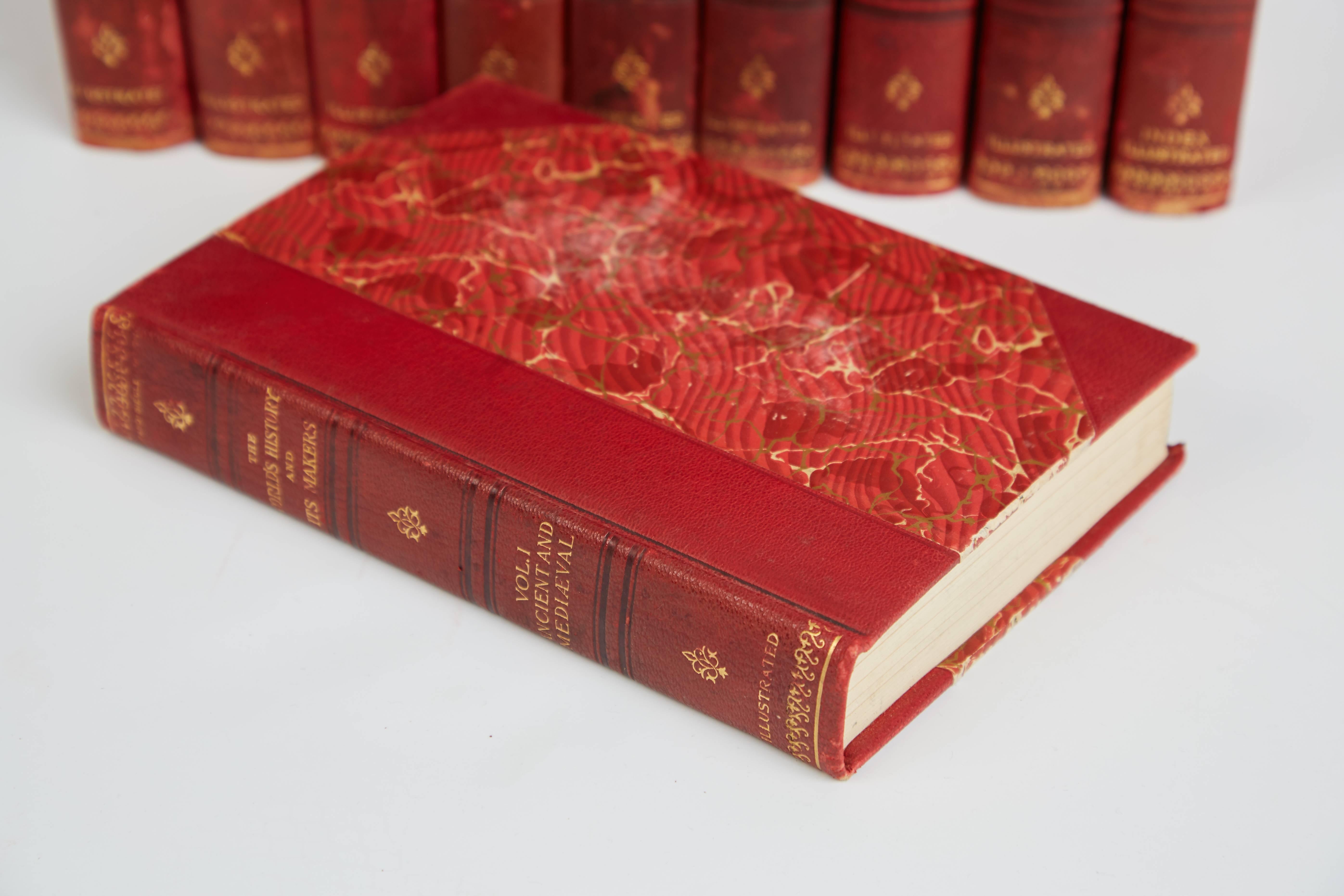 Early 20th Century The World's History and It's Makers, Ten Volume Illustrated Set, 1902