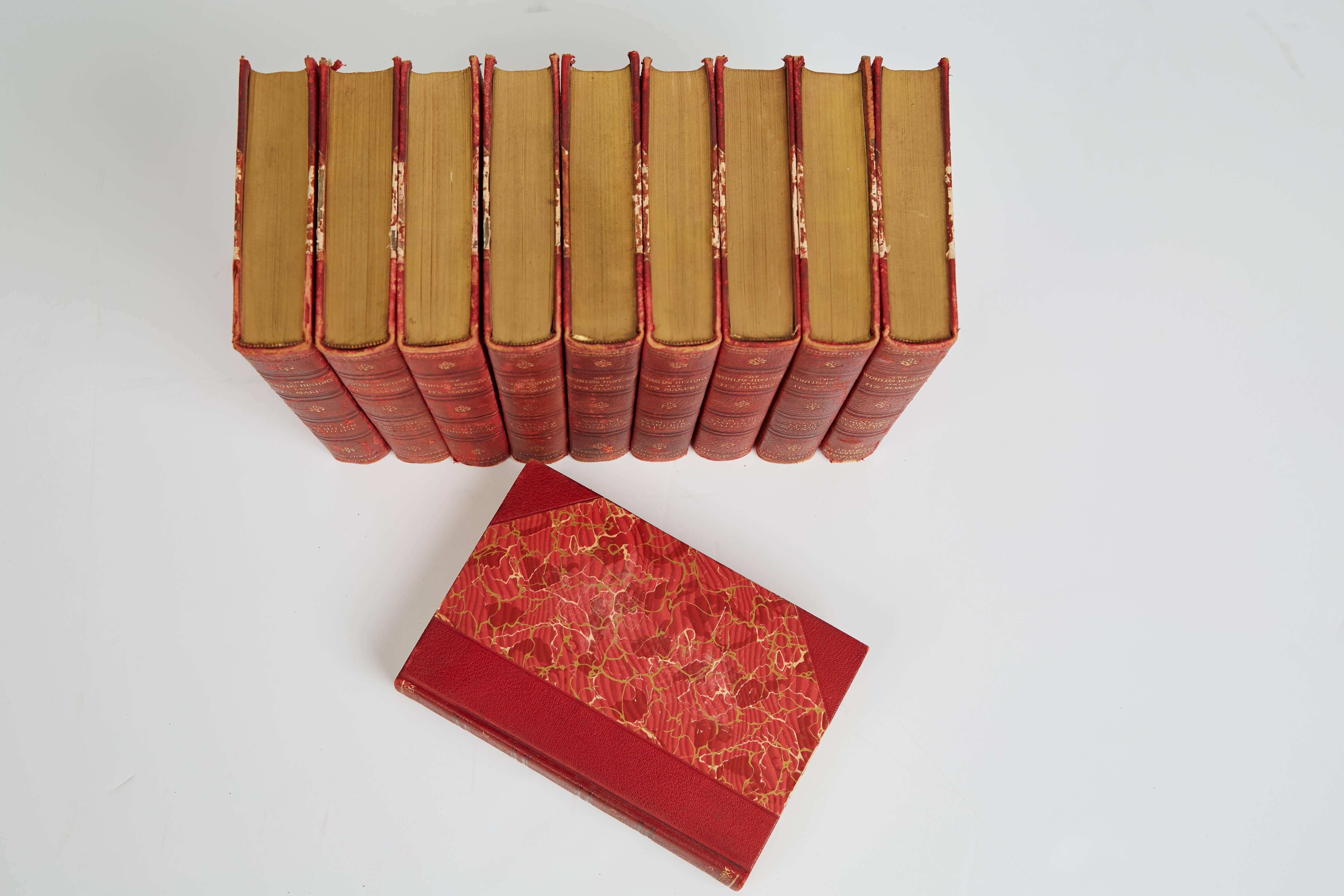 American The World's History and It's Makers, Ten Volume Illustrated Set, 1902