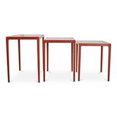 Refinished Eske Kristensen Teak Nesting Tables by Ludwig Pontoppidan, circa 1960