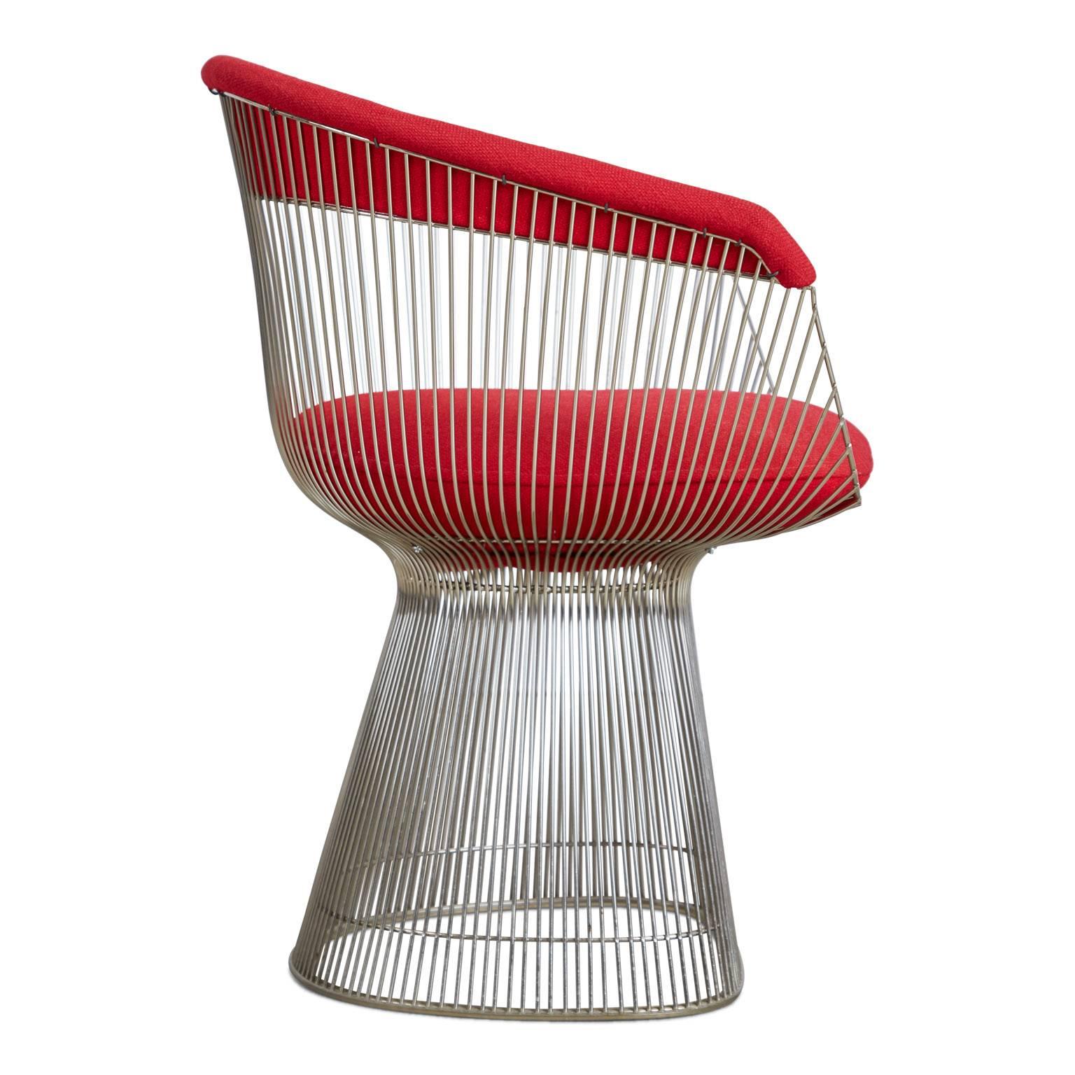 American Warren Platner Dining Armchair for Knoll International, 1981 Production Year