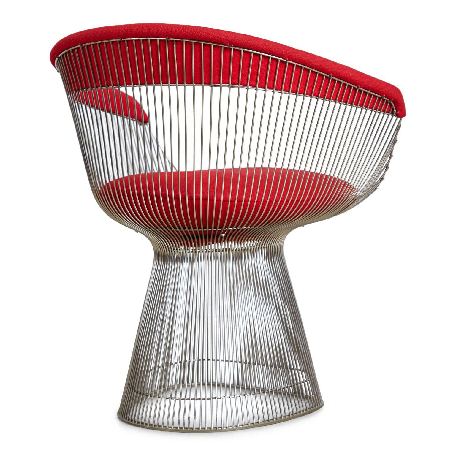 Warren Platner Dining Armchair for Knoll International, 1981 Production Year In Excellent Condition In Los Angeles, CA