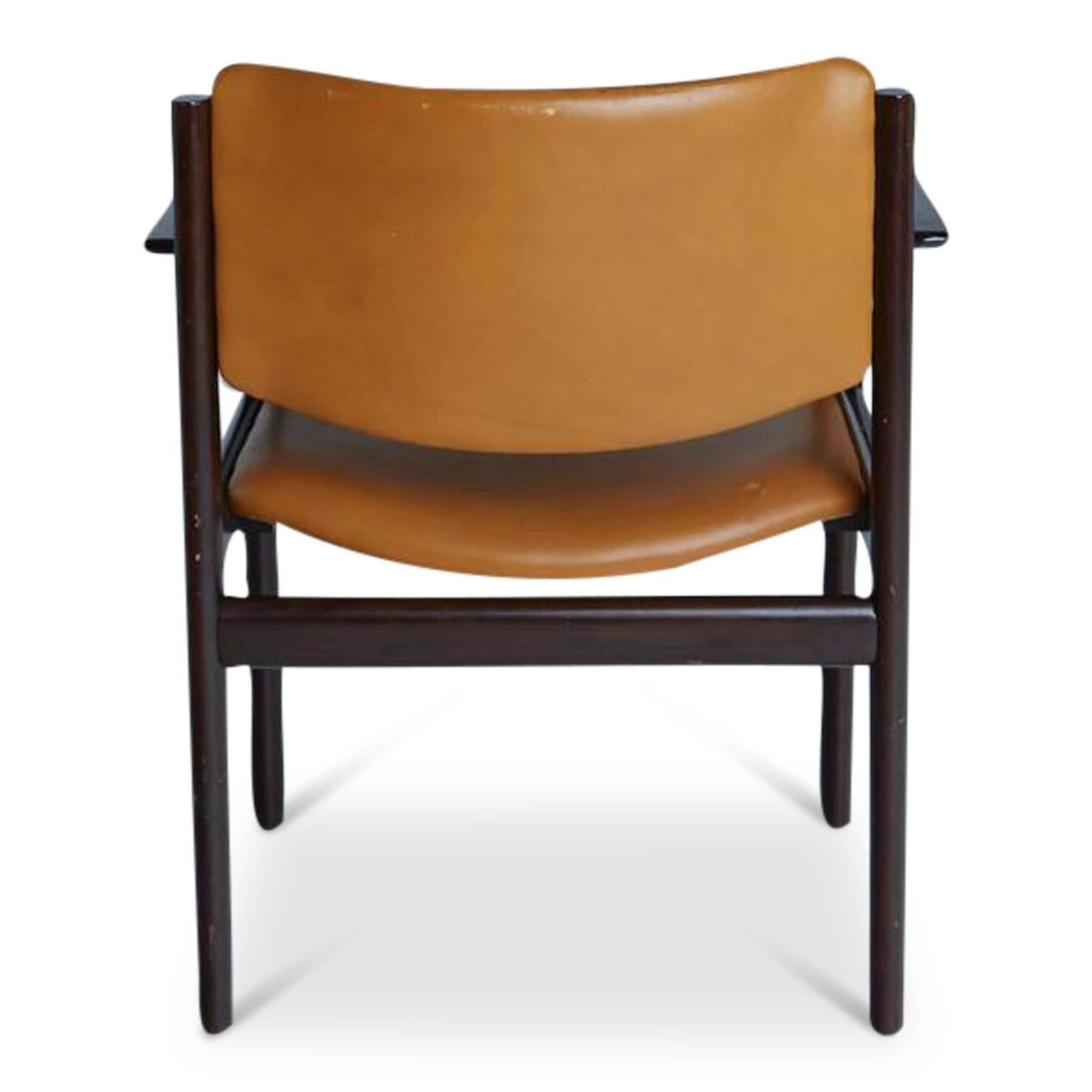 Mid-20th Century Pair of Danish Modern Rosewood Armchairs, circa 1960