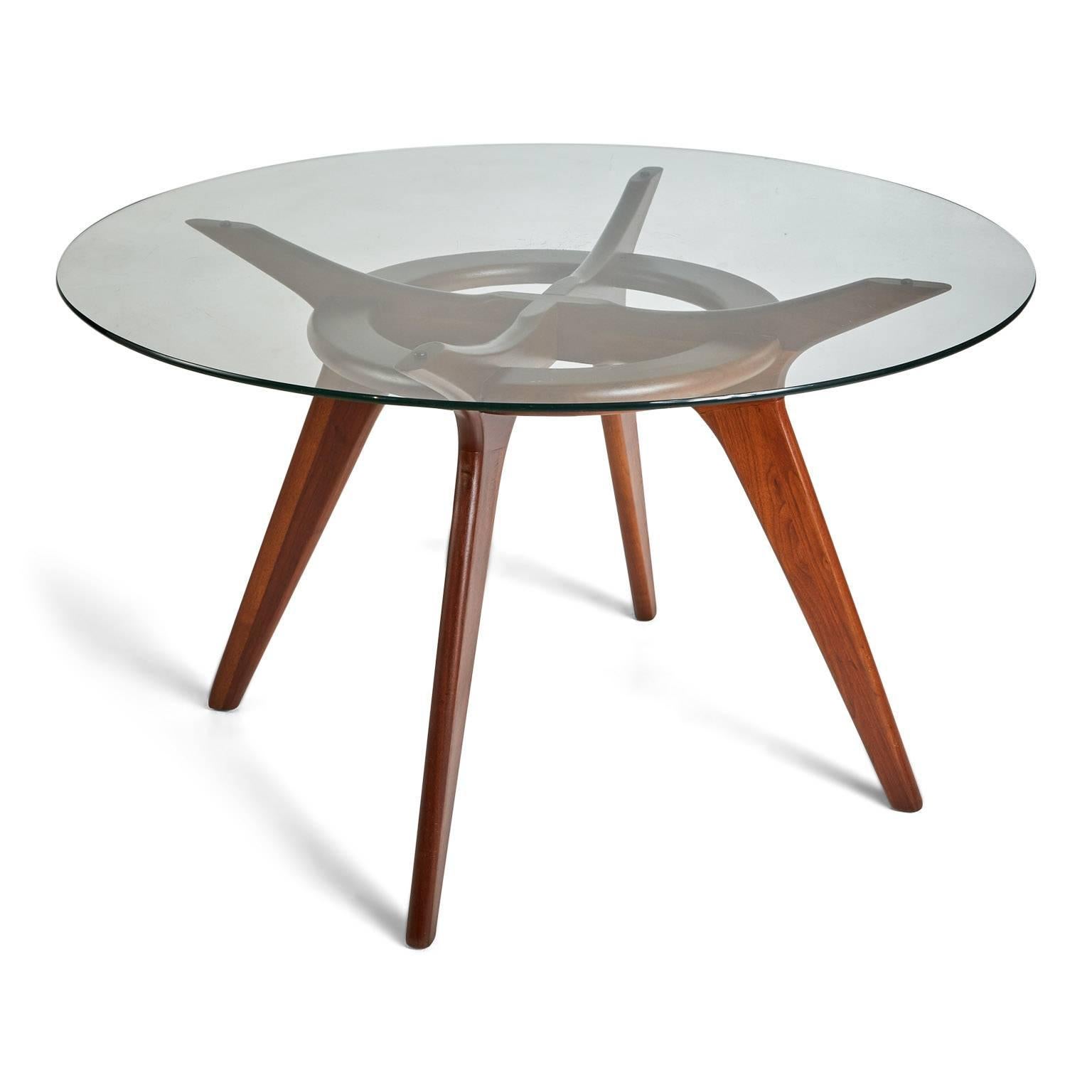 Mid-Century Modern Adrian Pearsall Compass Walnut Dining Table for Craft Associates