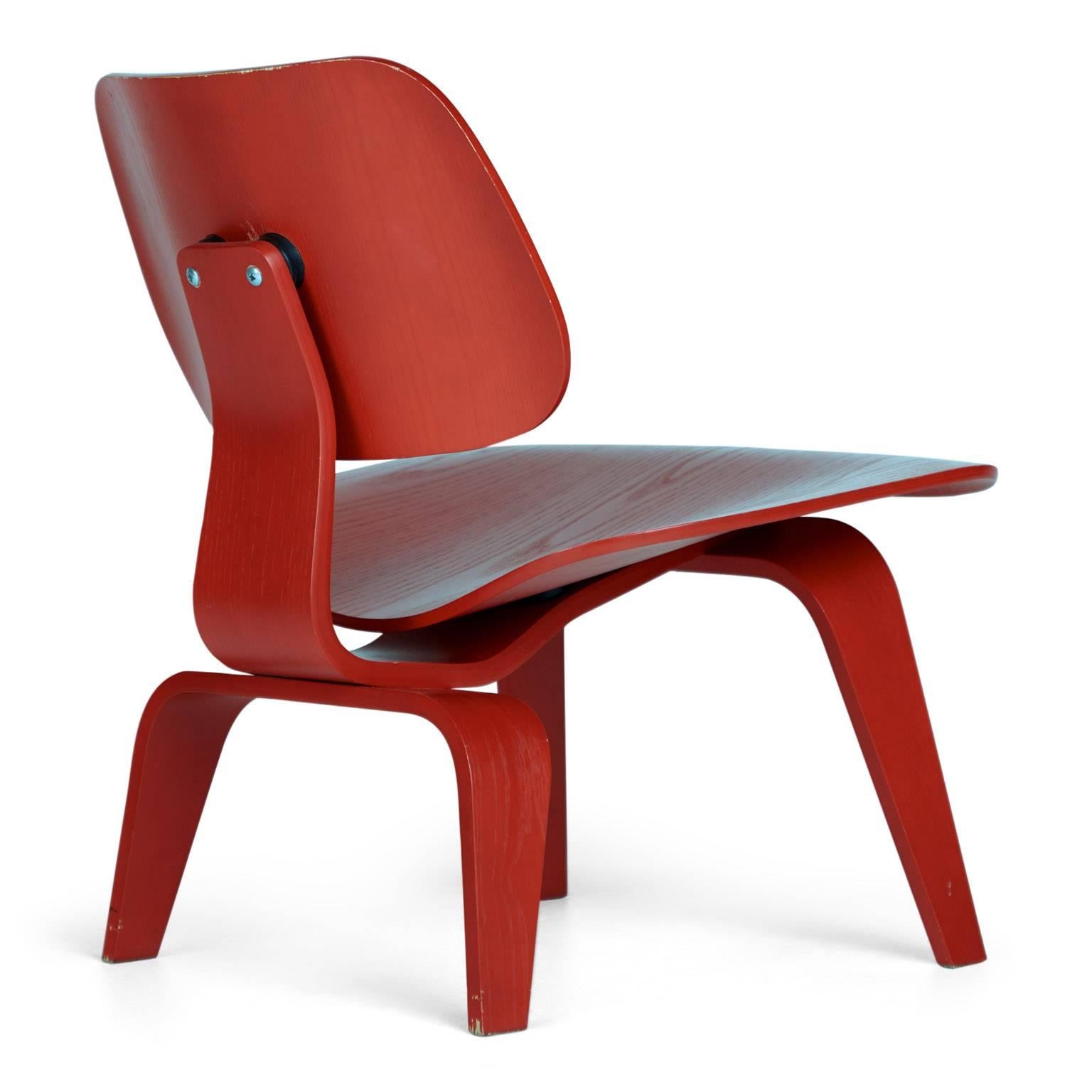 Stained Charles and Ray Eames LCW Lounge Chair for Herman Miller